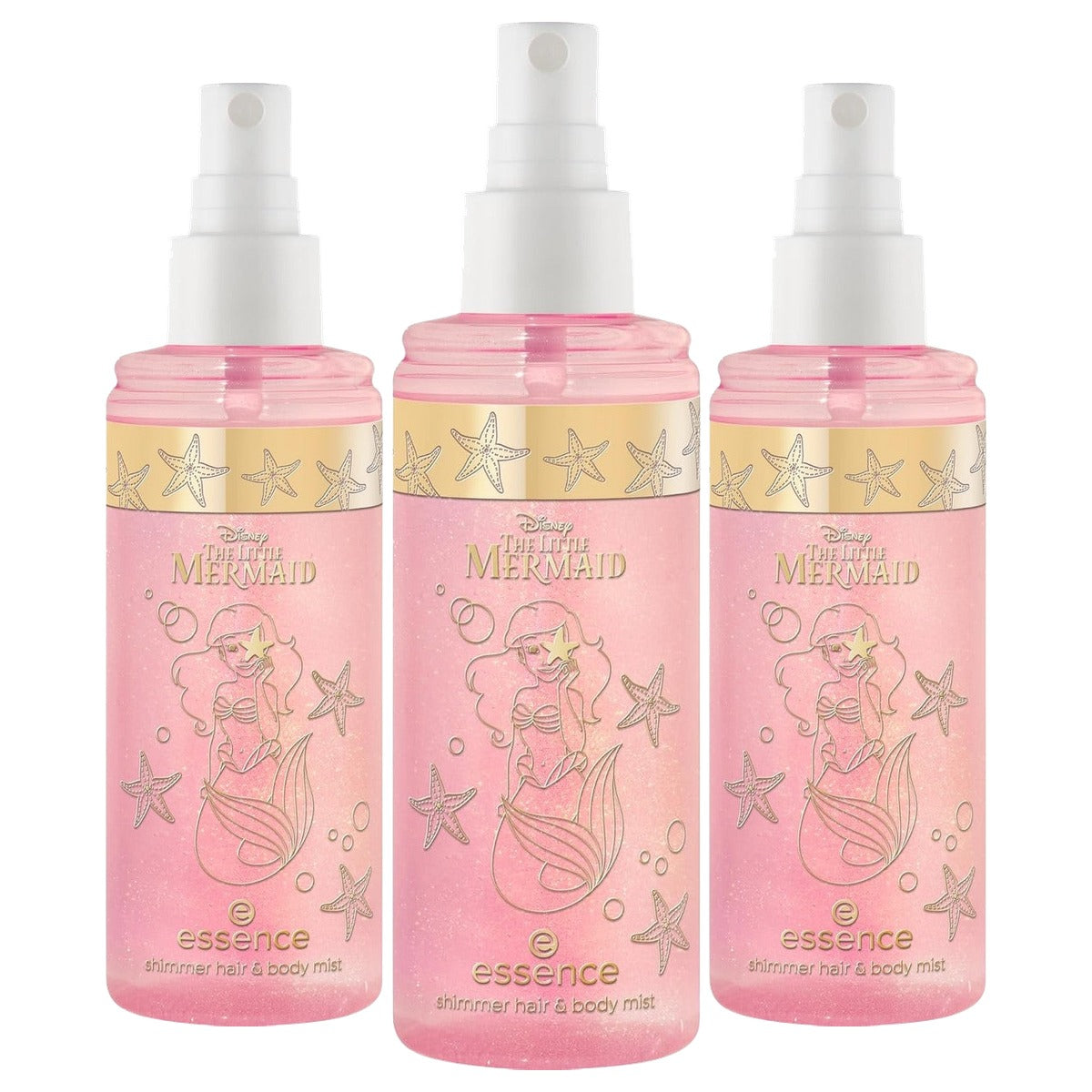 essence Disney The Little Mermaid shimmer hair & body mist - 3-pack