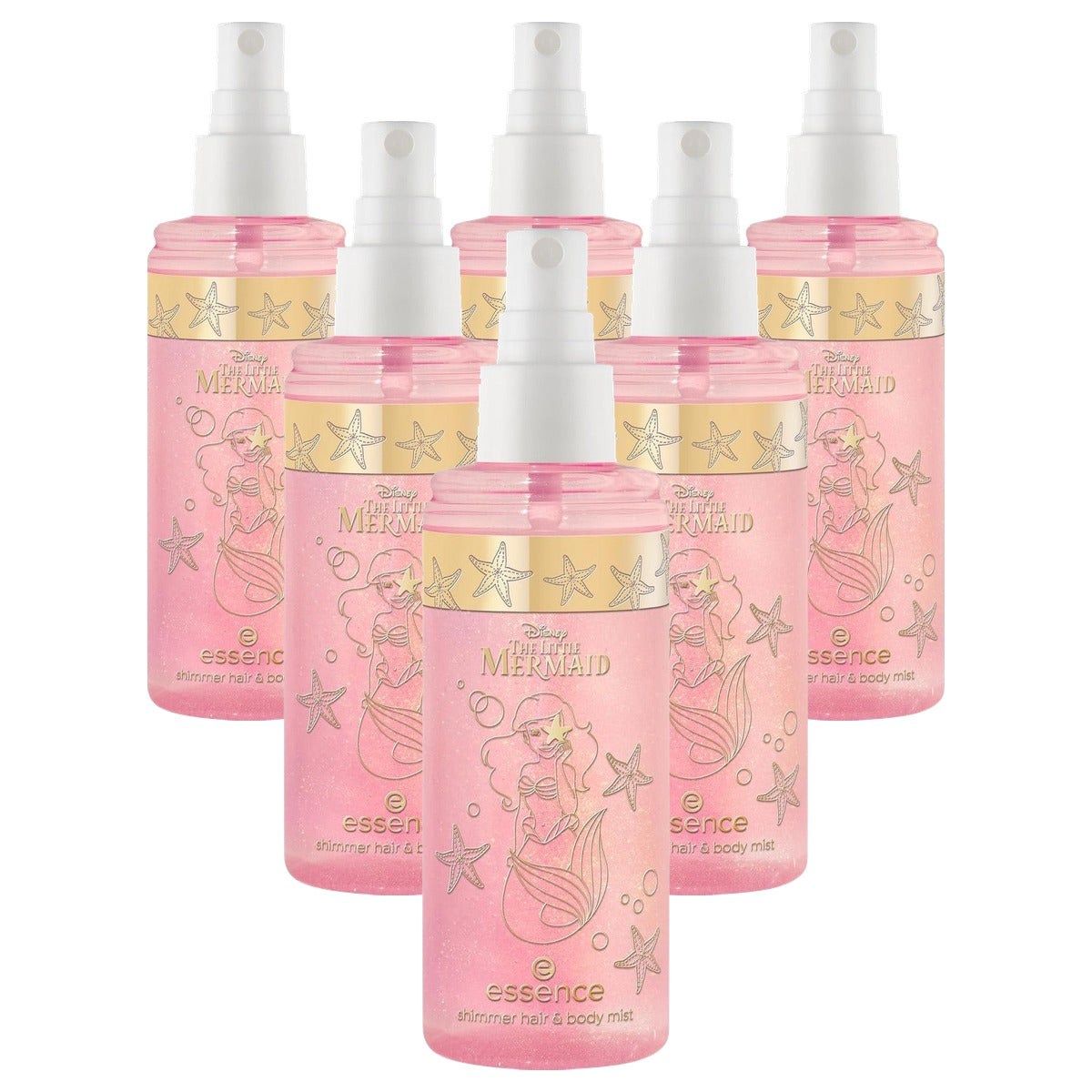 essence Disney The Little Mermaid shimmer hair & body mist - 6-pack
