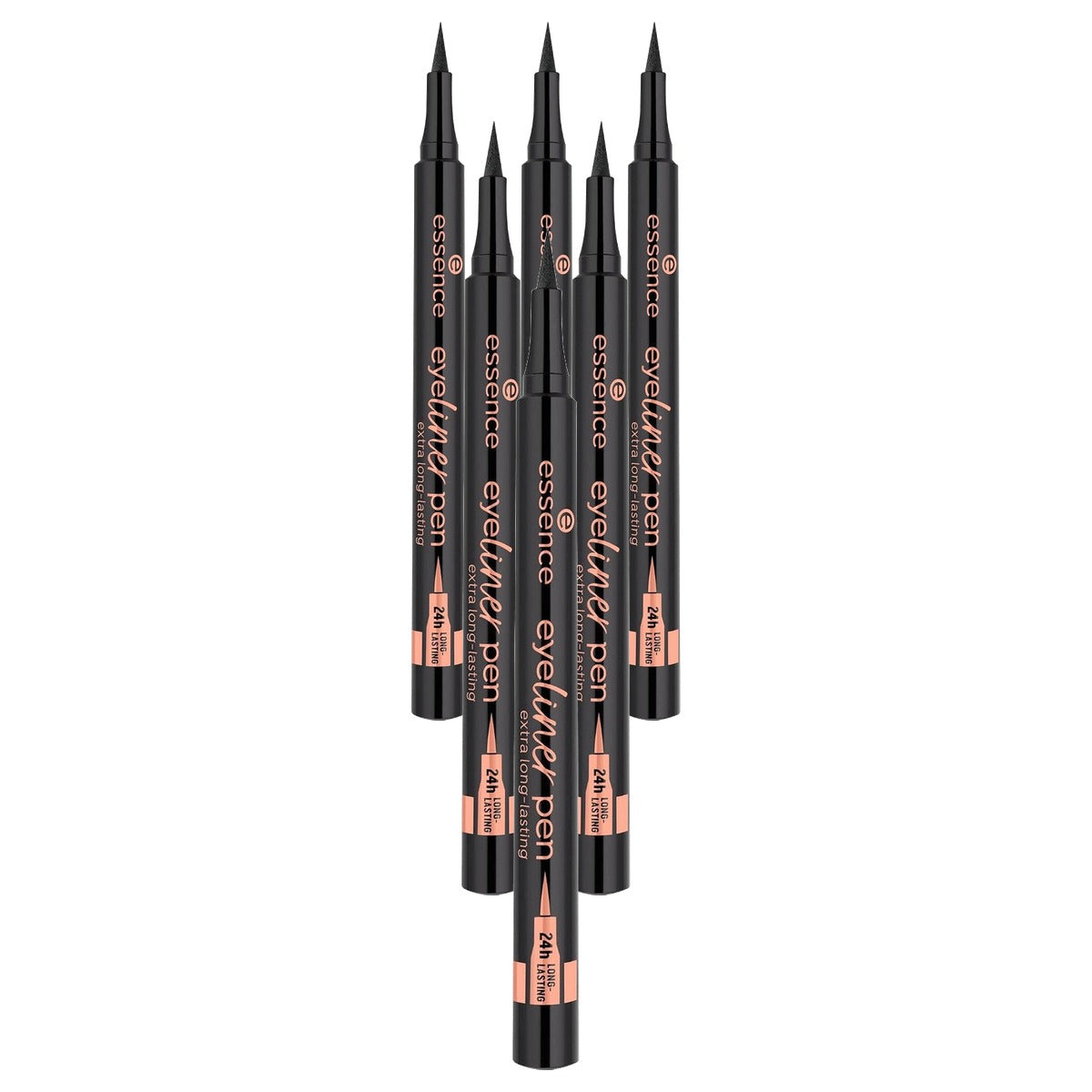 essence eyeliner pen extra langhoudend 010 zwart 1,1 ml - 6-pack