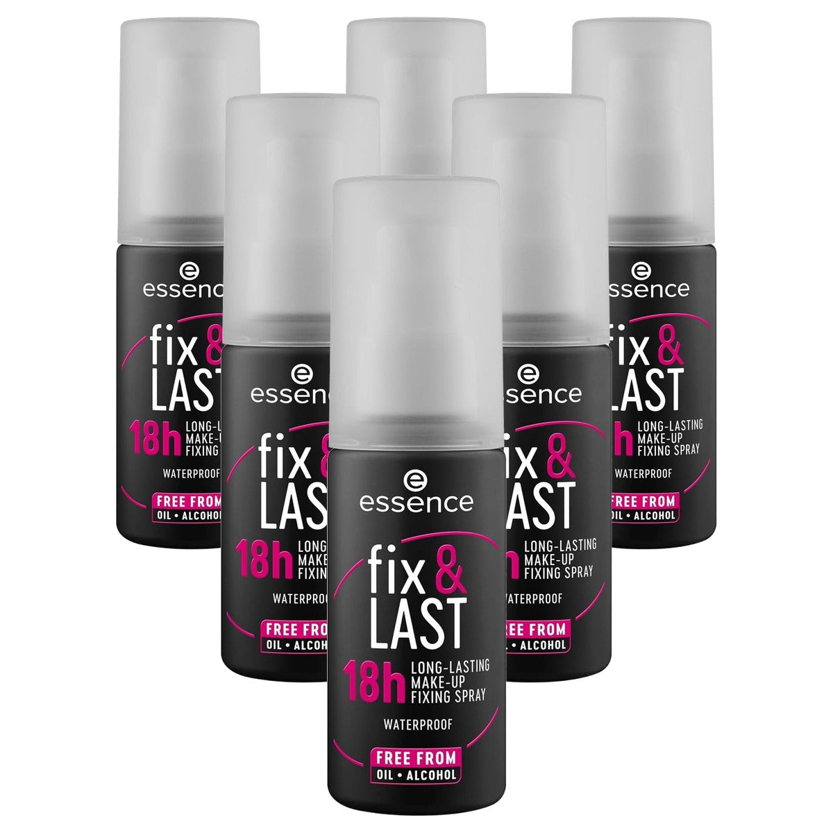 essence Fix & Last 18h make-up fixerende spray 50 ml - 6-pack