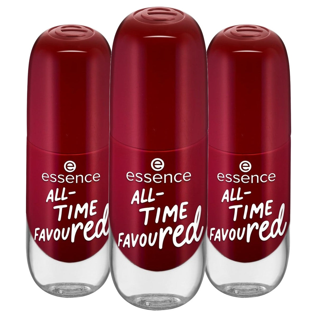 essence gel nagellak rood 14 8 ml - 3-pack