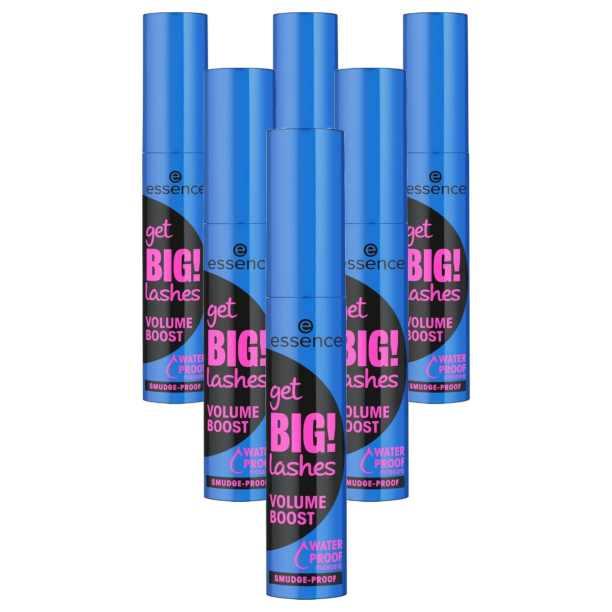 essence Get Big Lashes Volume Boost waterbestendige mascara zwart - 6-pack