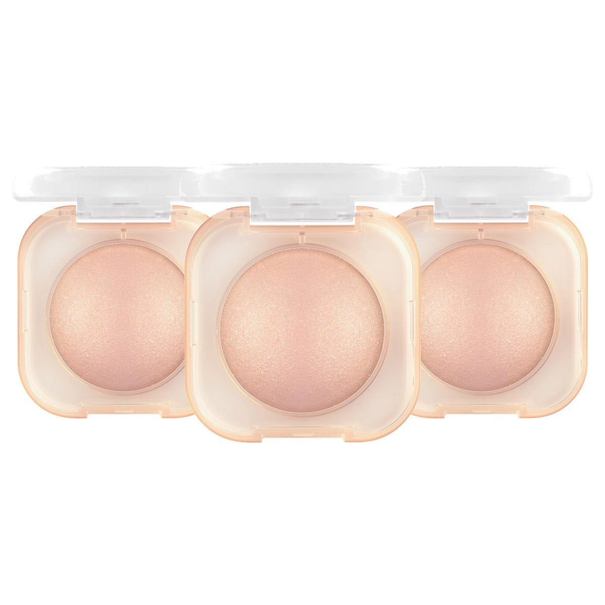 essence get the glaze baked highlighter 01 nude 7,2 g - 3-pack