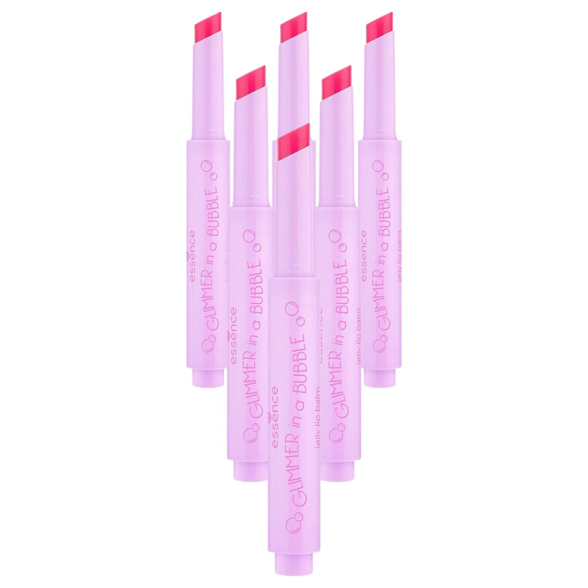essence Glimmer in a Bubble lippenbalsem Chasing Bubbles 01 1,6 g - 6-pack
