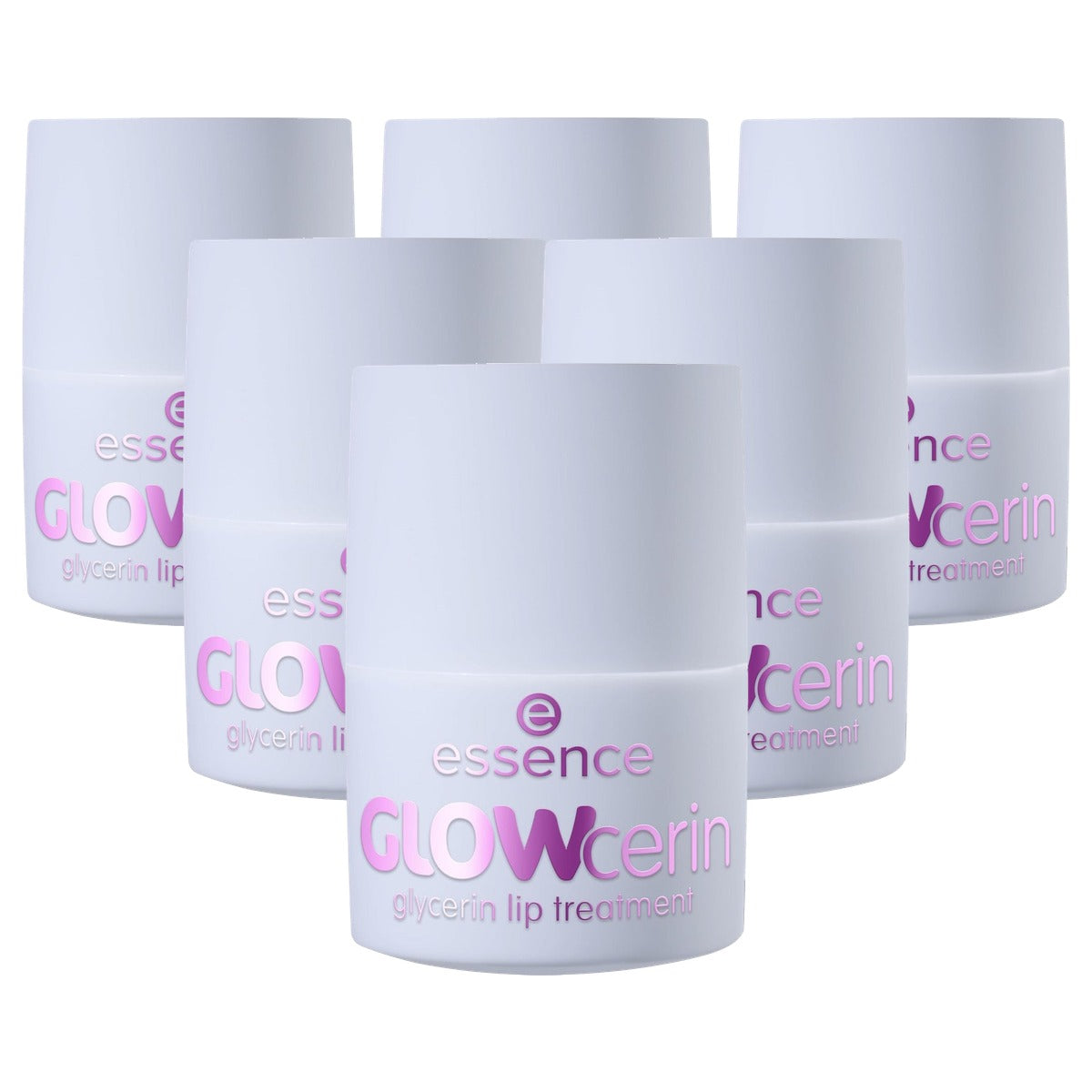 essence Glowcerine lipbehandeling nr. 01 transparant - 6-pack