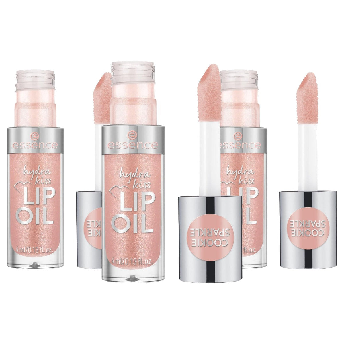 essence Hydra Kiss lip oil lipgloss nr. 09 nude - 3-pack