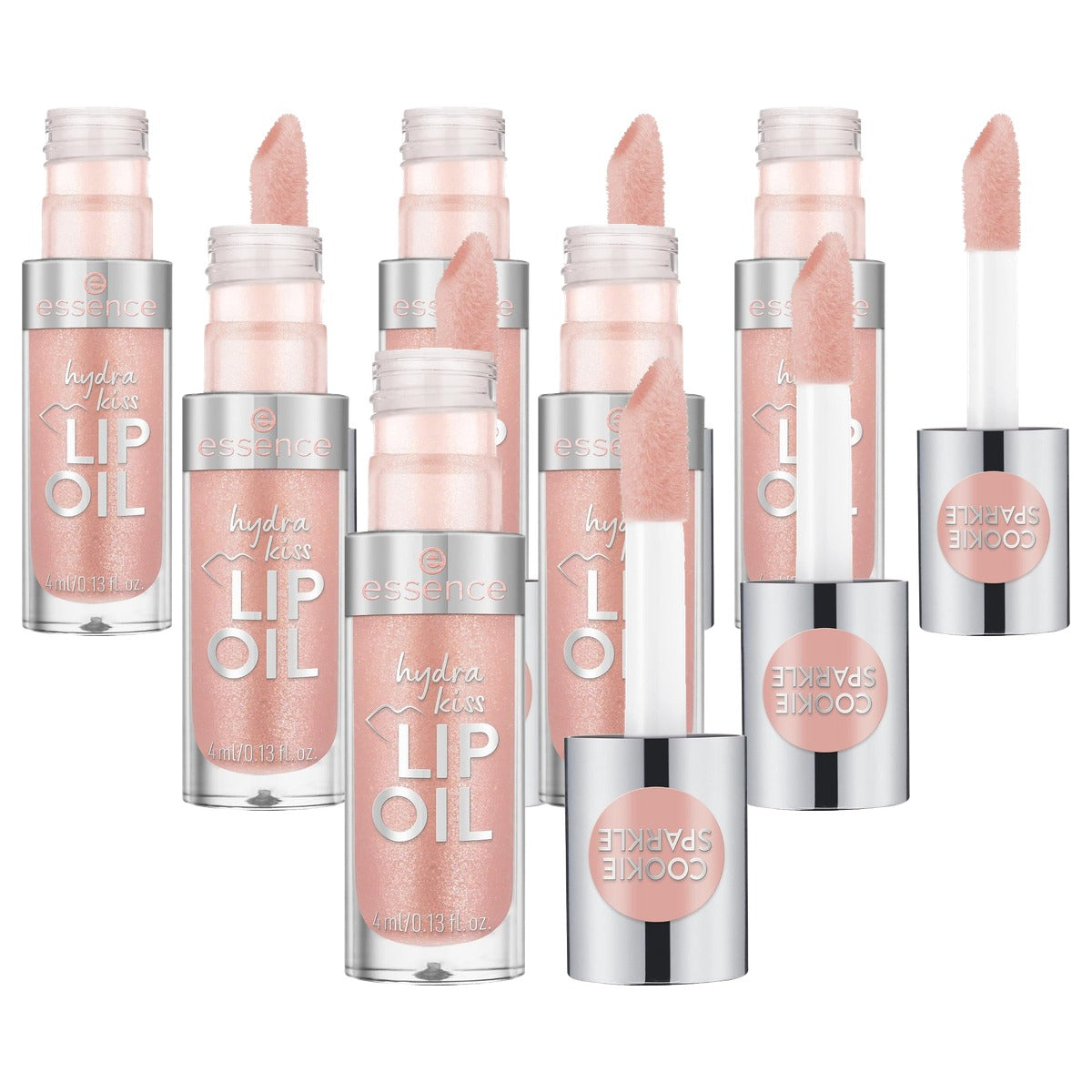 essence Hydra Kiss lip oil lipgloss nr. 09 nude - 6-pack
