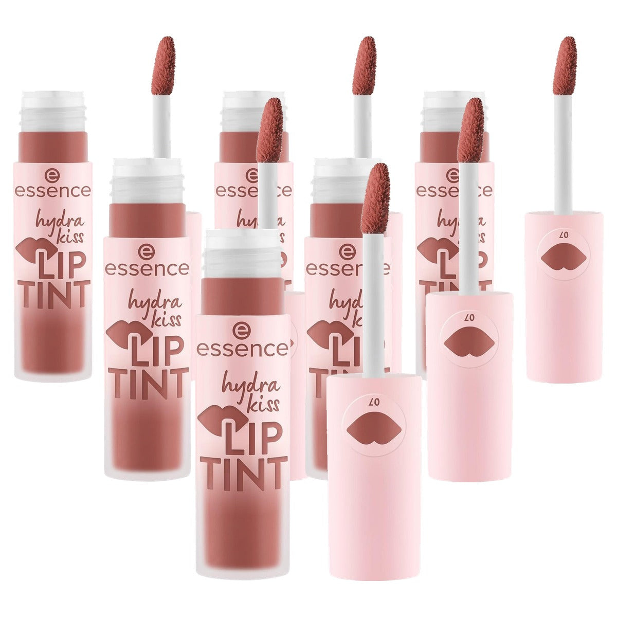 essence Hydra Kiss lip tint lippenstift nr. 07 rood - 6-pack