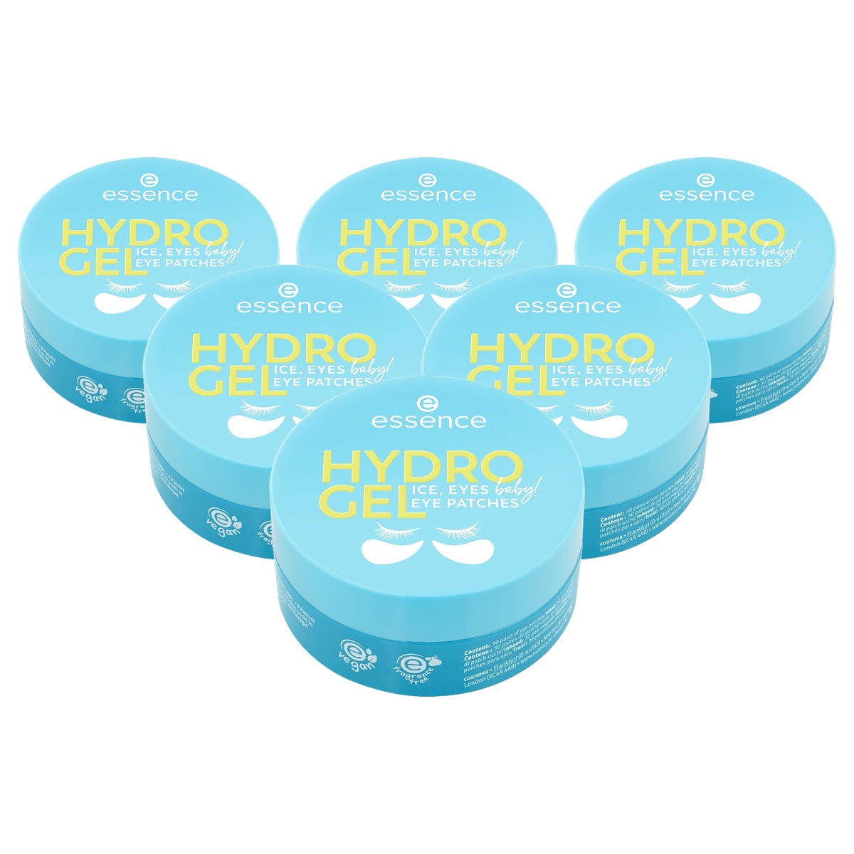 essence Hydro Gel eye patches Ice, Eyes, Baby 30 paar 90 g - 6-pack