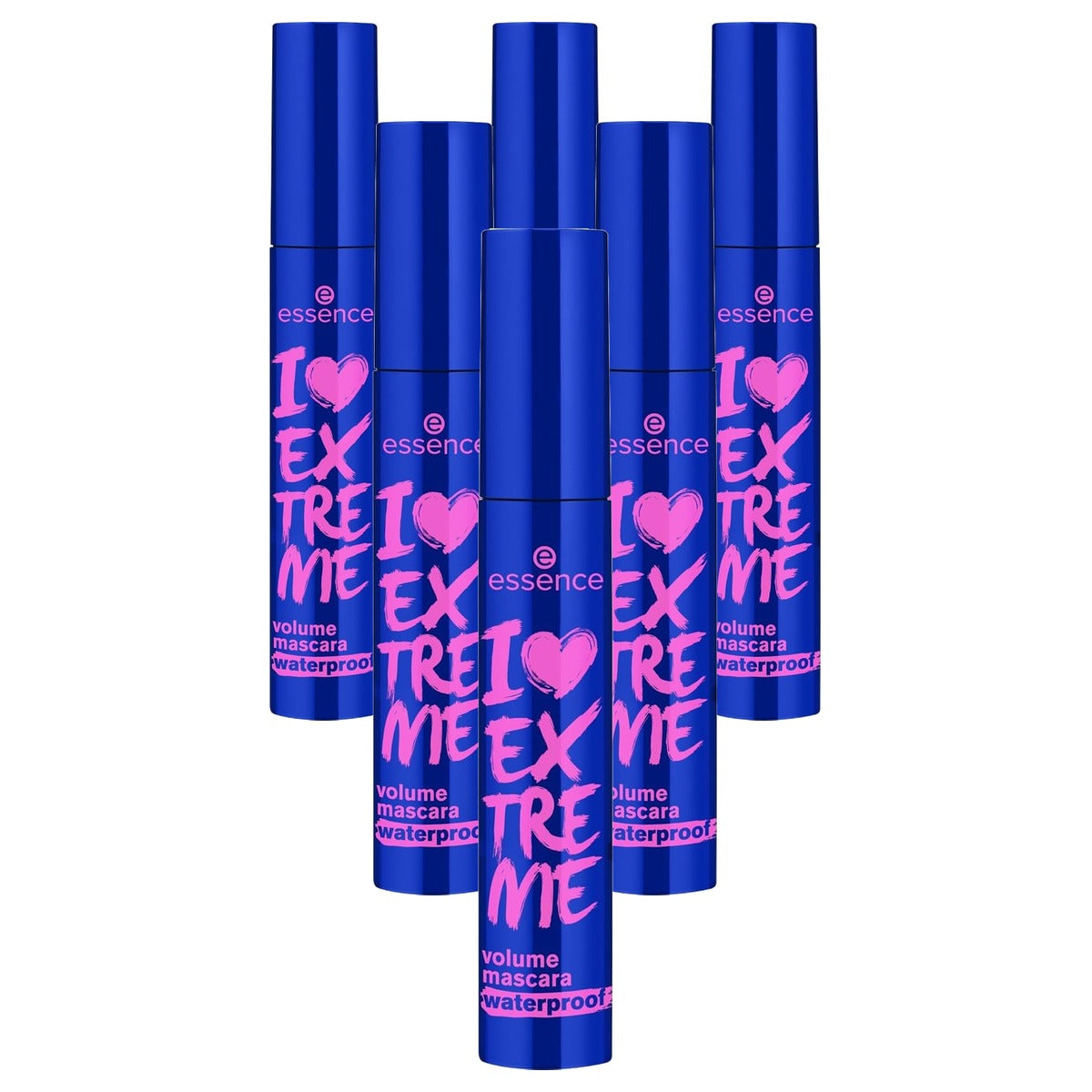 essence I Love Extreme volume mascara waterproof zwart - 6-pack