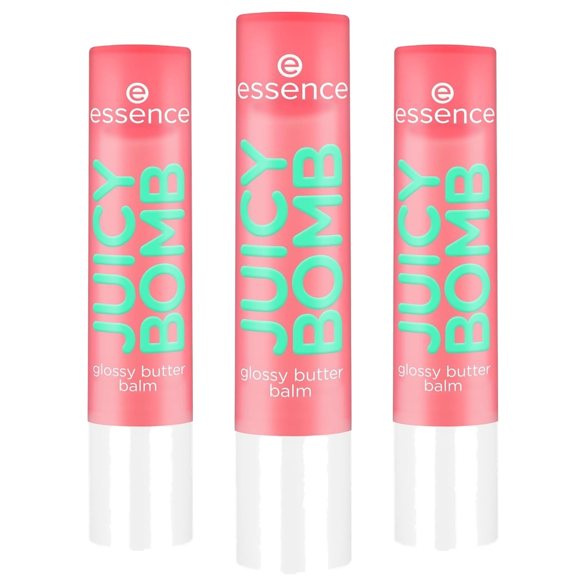 essence Juicy Bomb glanzende boterbalsem 01 rood meloen 2,5 g - 3-pack