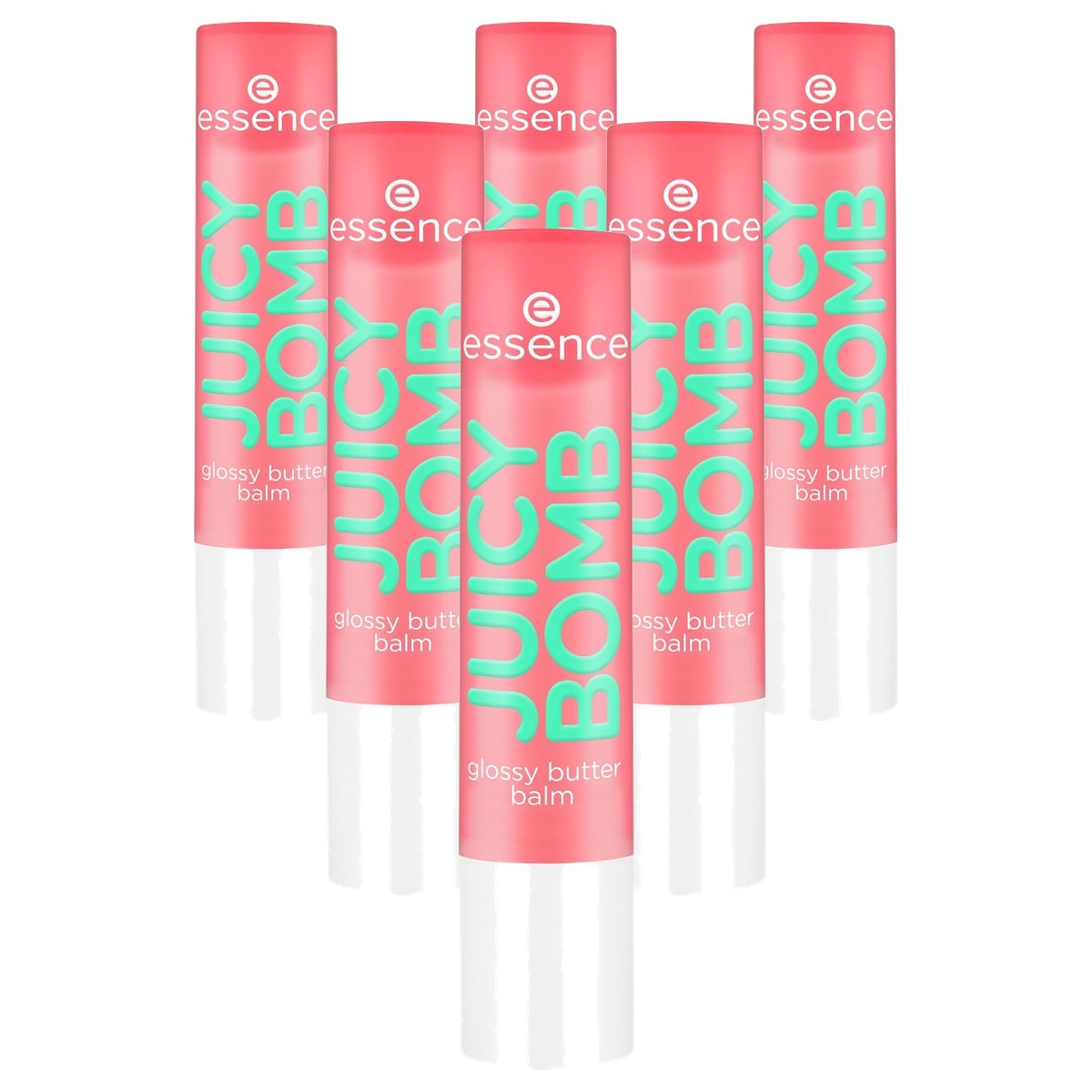essence Juicy Bomb glanzende boterbalsem 01 rood meloen 2,5 g - 6-pack