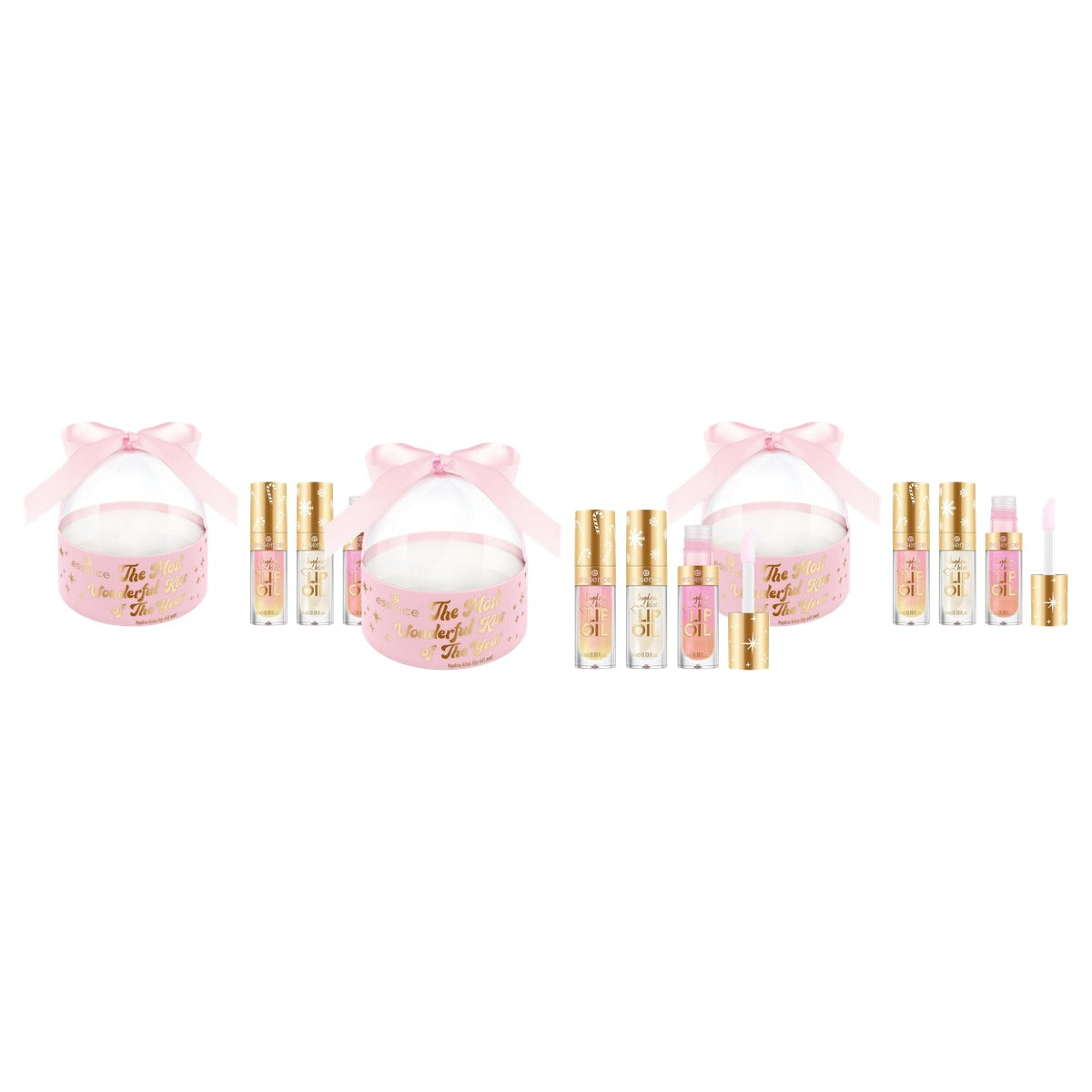 essence The Most Wonderful Kiss of the Year lip oil nr. 01 12 ml - 3-pack