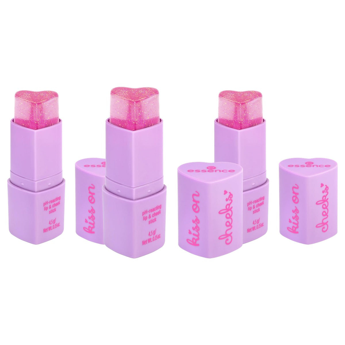 essence kiss on cheeks pH-reacting lip & cheek stick 01 - 3-pack