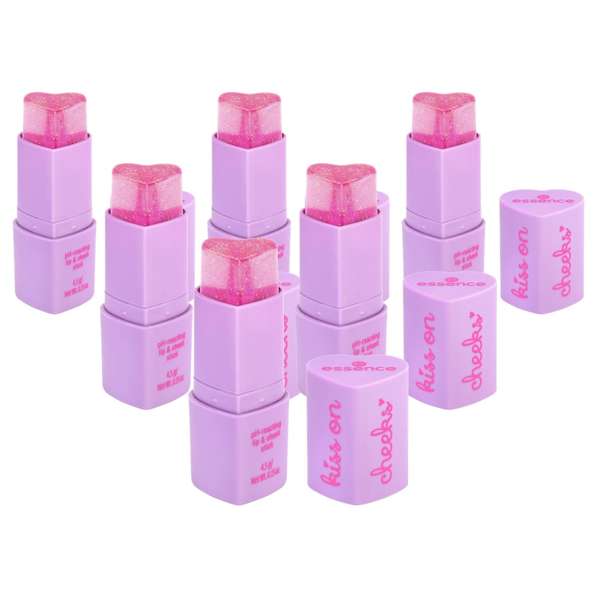 essence kiss on cheeks pH-reacting lip & cheek stick 01 - 6-pack