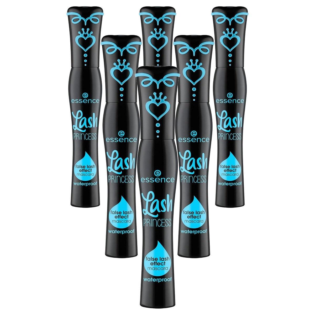 essence Lash Princess False Lash Effect mascara waterdicht zwart 12 ml - 6-pack