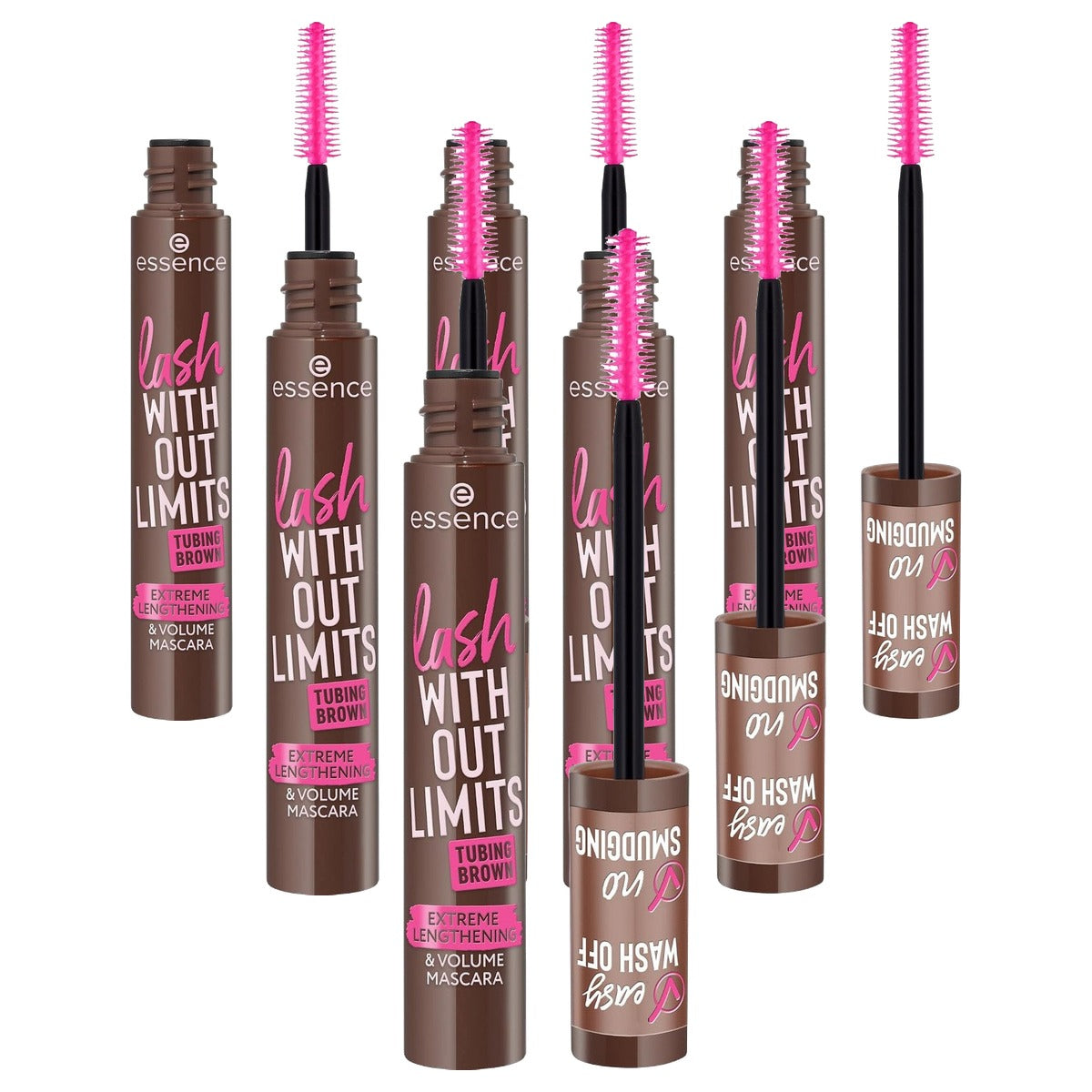 essence Lash Without Limits Tubing Brown mascara 05 13 ml - 6-pack