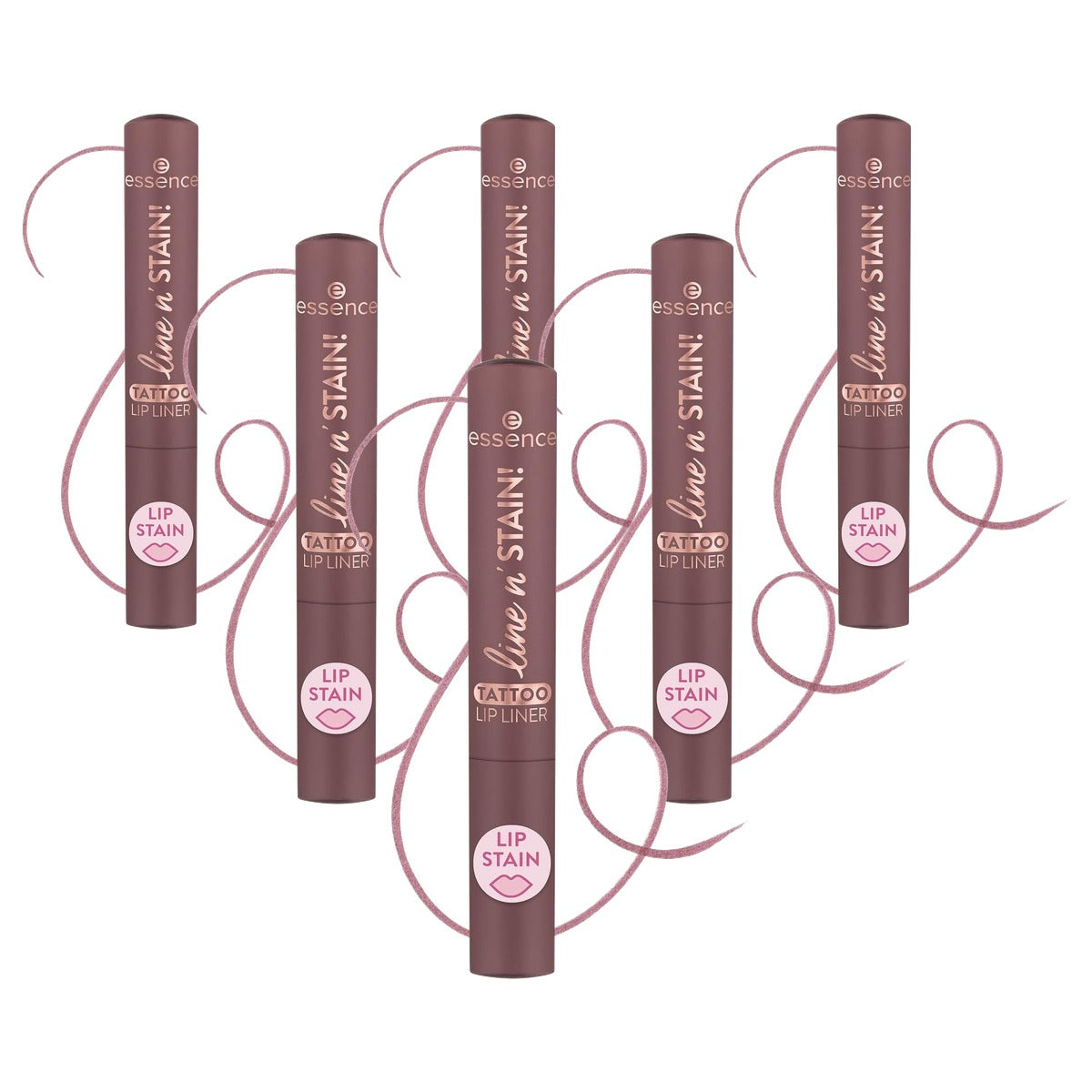 essence line n' Stain Tattoo Lip Liner 03 Make A Mauve 2,5 ml - 6-pack