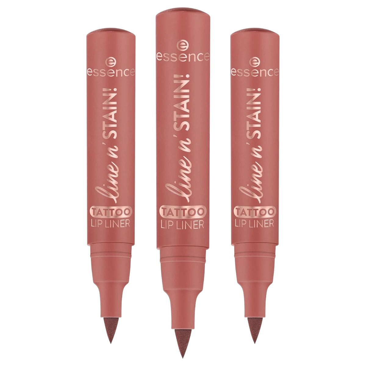 essence Line n' Stain Tattoo lip liner Must Have Brown 02 1,1 ml - 3-pack