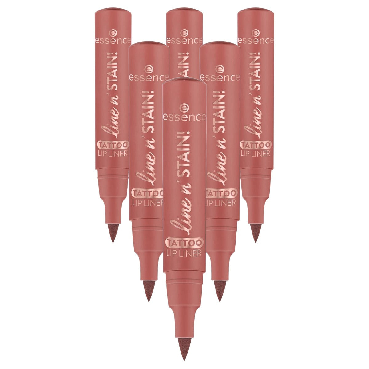 essence Line n' Stain Tattoo lip liner Must Have Brown 02 2,5 ml - 6-pack