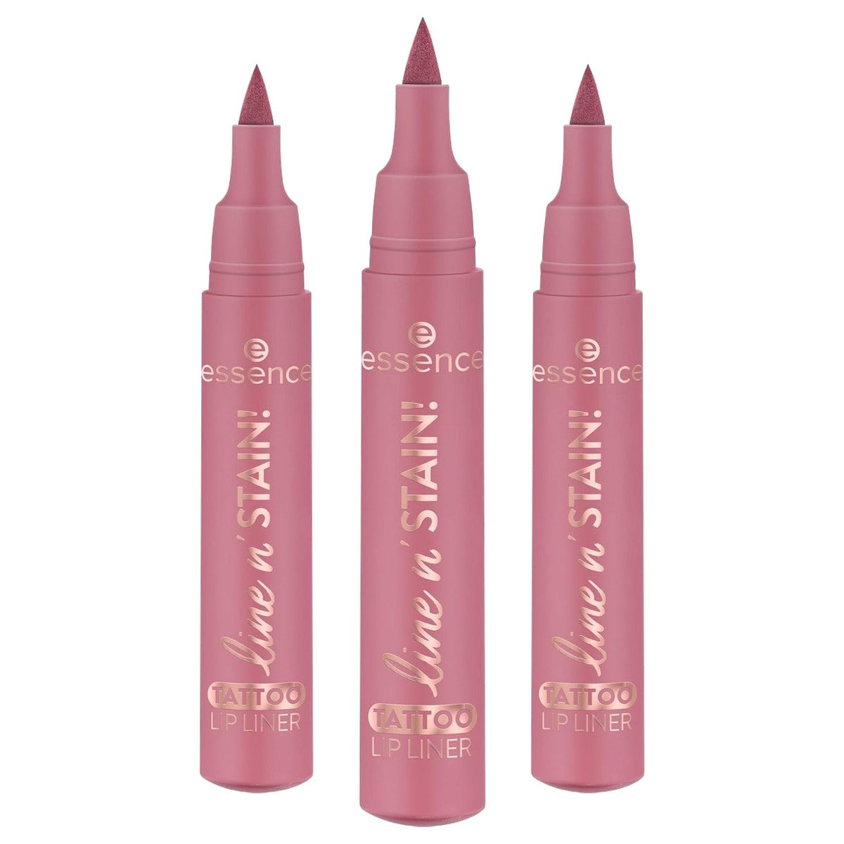 essence Line n' Stain Tattoo Lip Liner Nude-Pink 01 2,5 ml - 3-pack