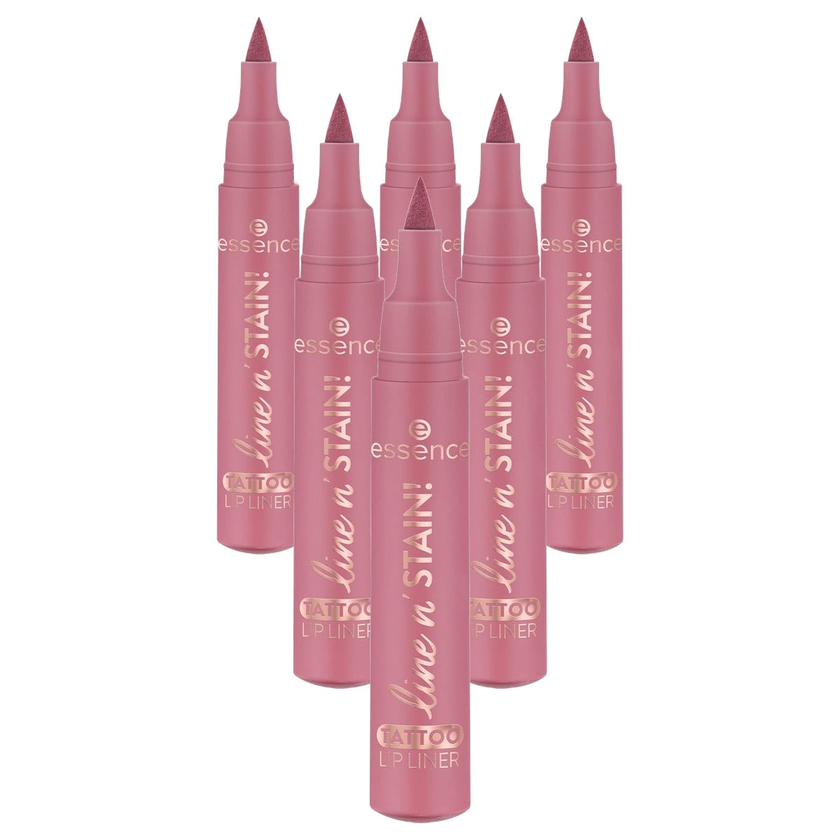 essence Line n' Stain Tattoo Lip Liner Nude-Pink 01 2,5 ml - 6-pack
