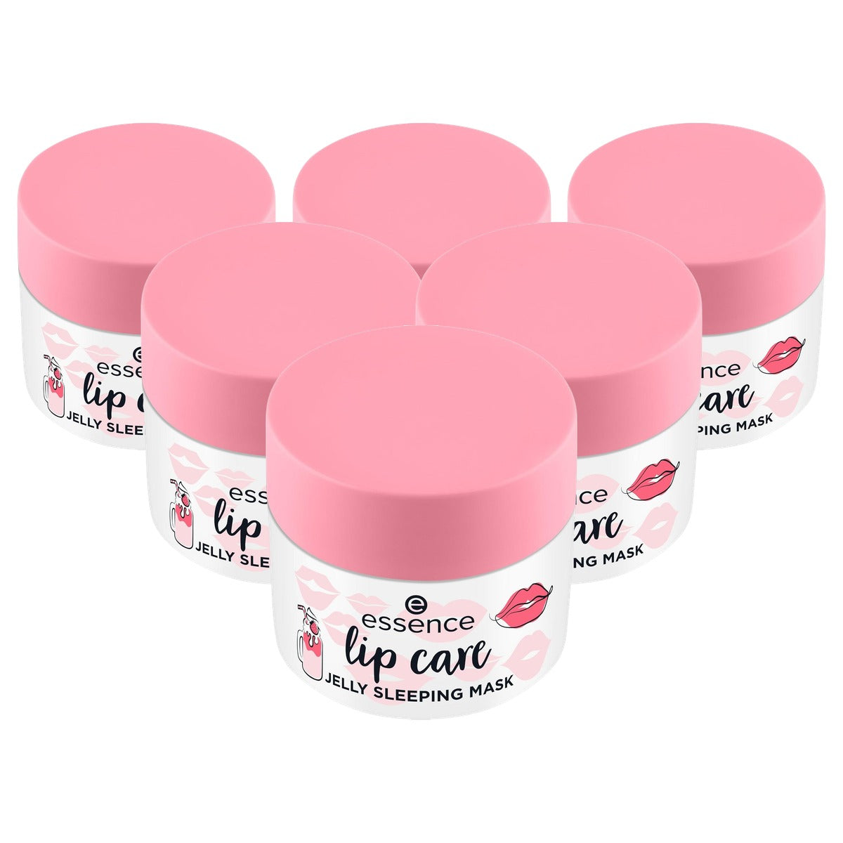 essence Lip Care Jelly Sleeping Mask lippenmasker nr. 02 rood - 6-pack
