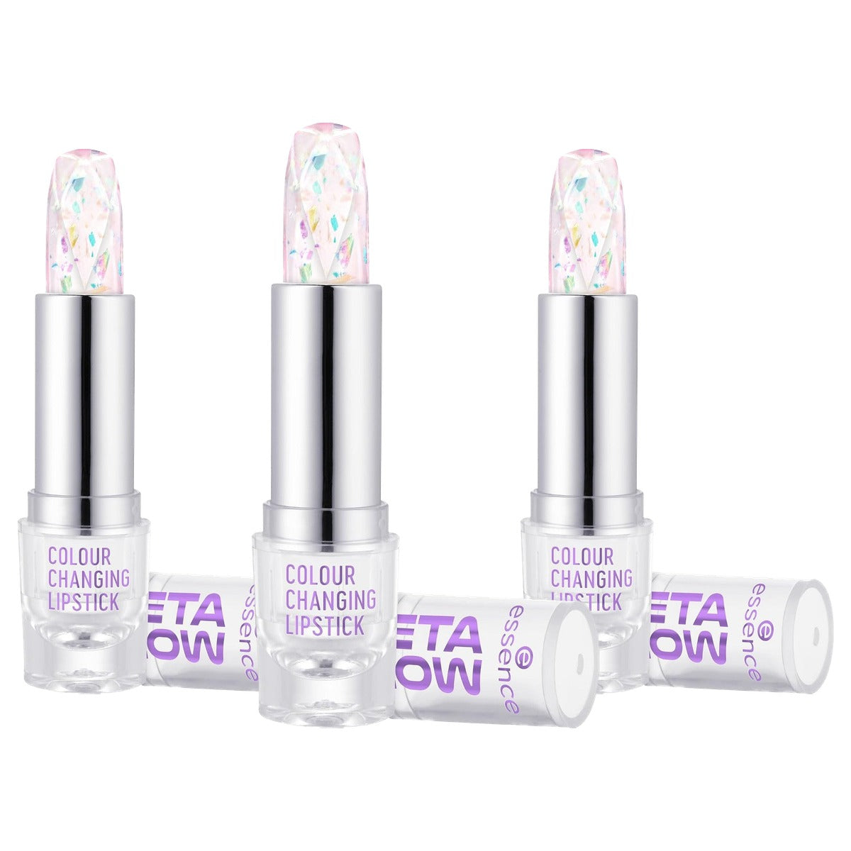 essence Meta Glow Color Changing lippenstift transparant - 3-pack