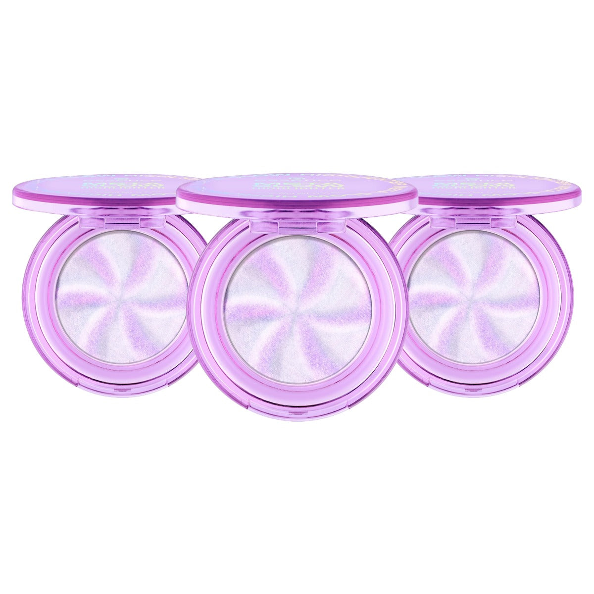 essence Meta Glow Highlighter violet 3,2 g - 3-pack
