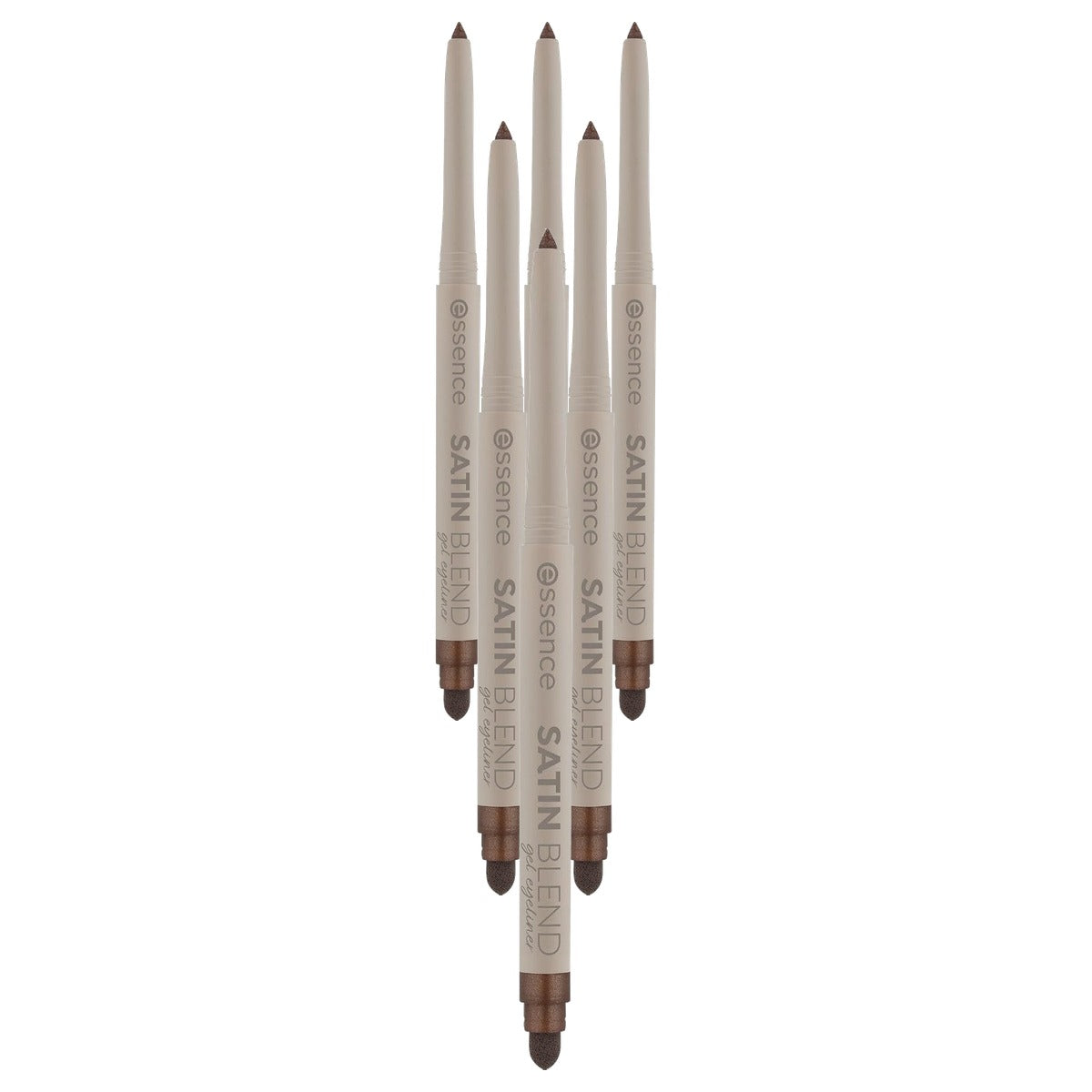 essence Satin Blend Gel eyeliner nr. 03 bruin 0,22 g - 6-pack
