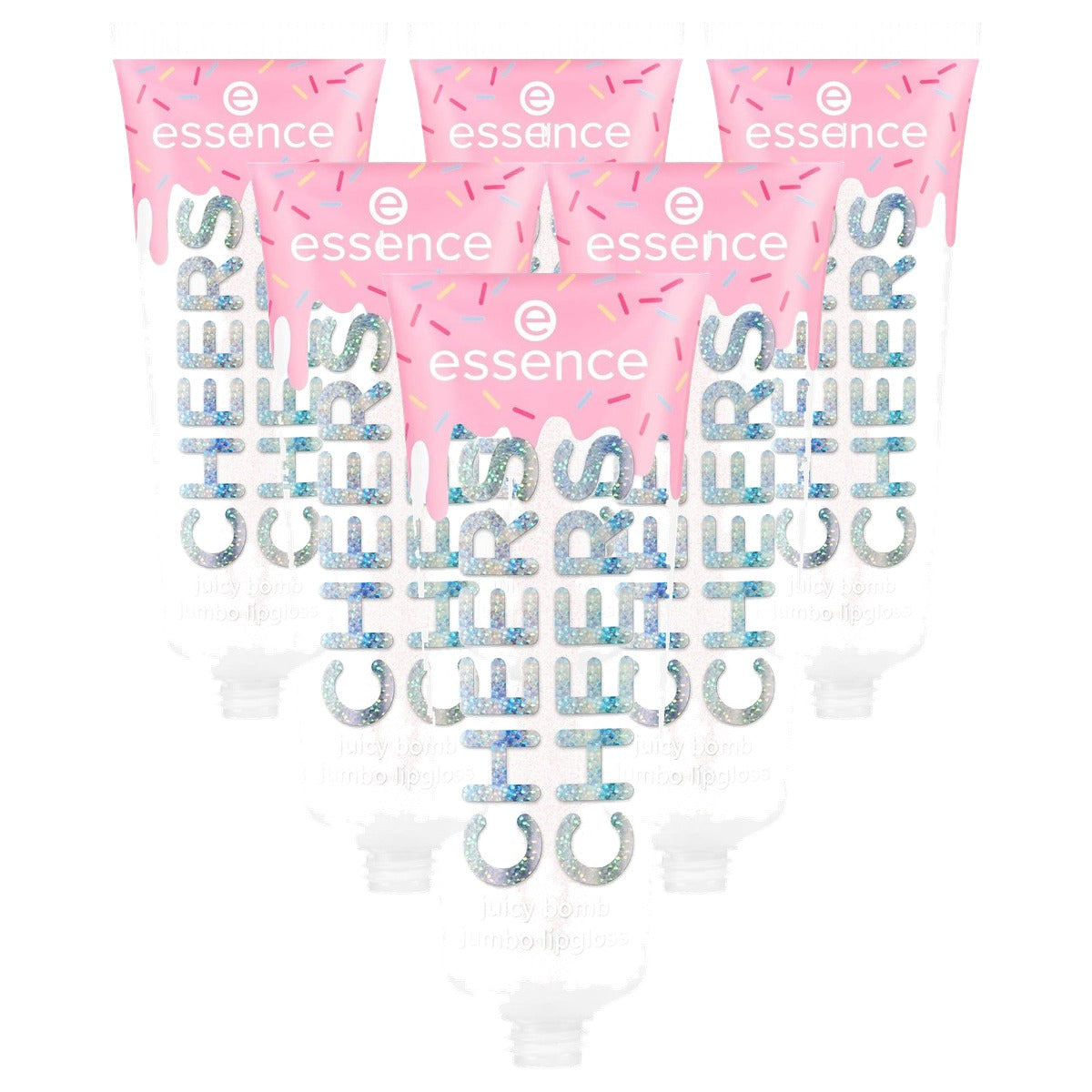essence Say It With Juicy Cheers jumbo lipgloss Cake My Day 02 30 ml - 6-pack