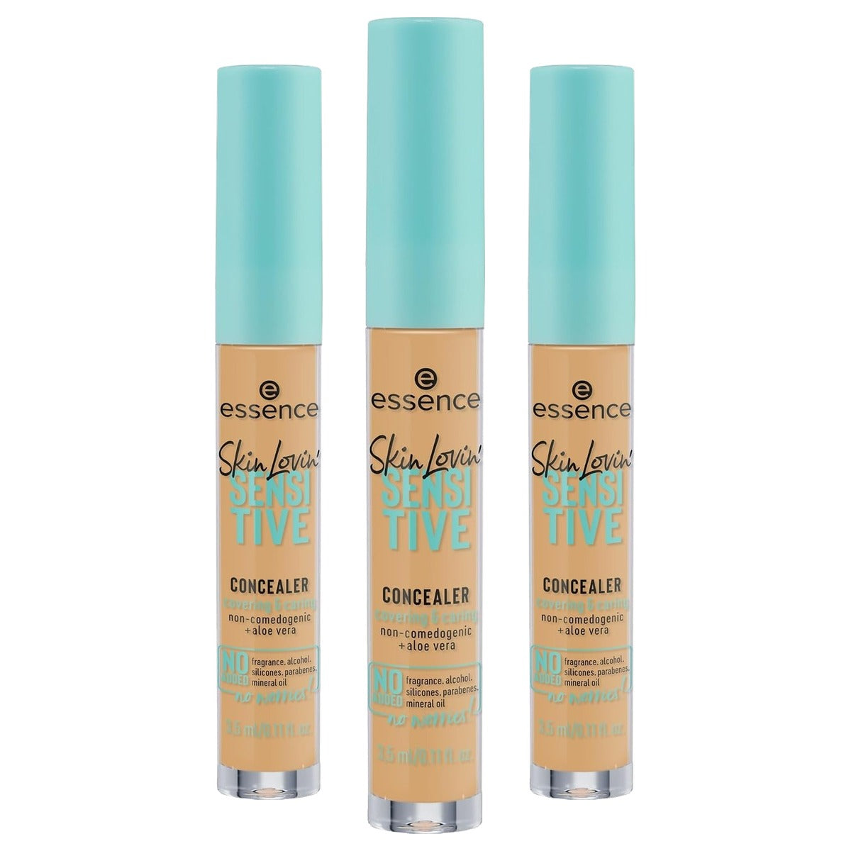essence Skin Lovin' Sensitive concealer medium nude 20 3,5 ml - 3-pack