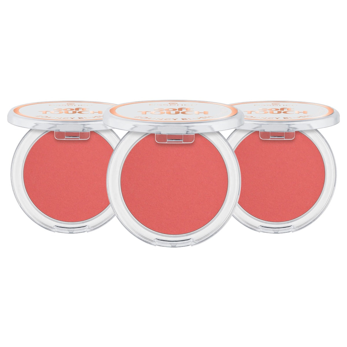 essence Soft Touch Bouncy Blush rouge nr. 30 oranje 5 g - 3-pack