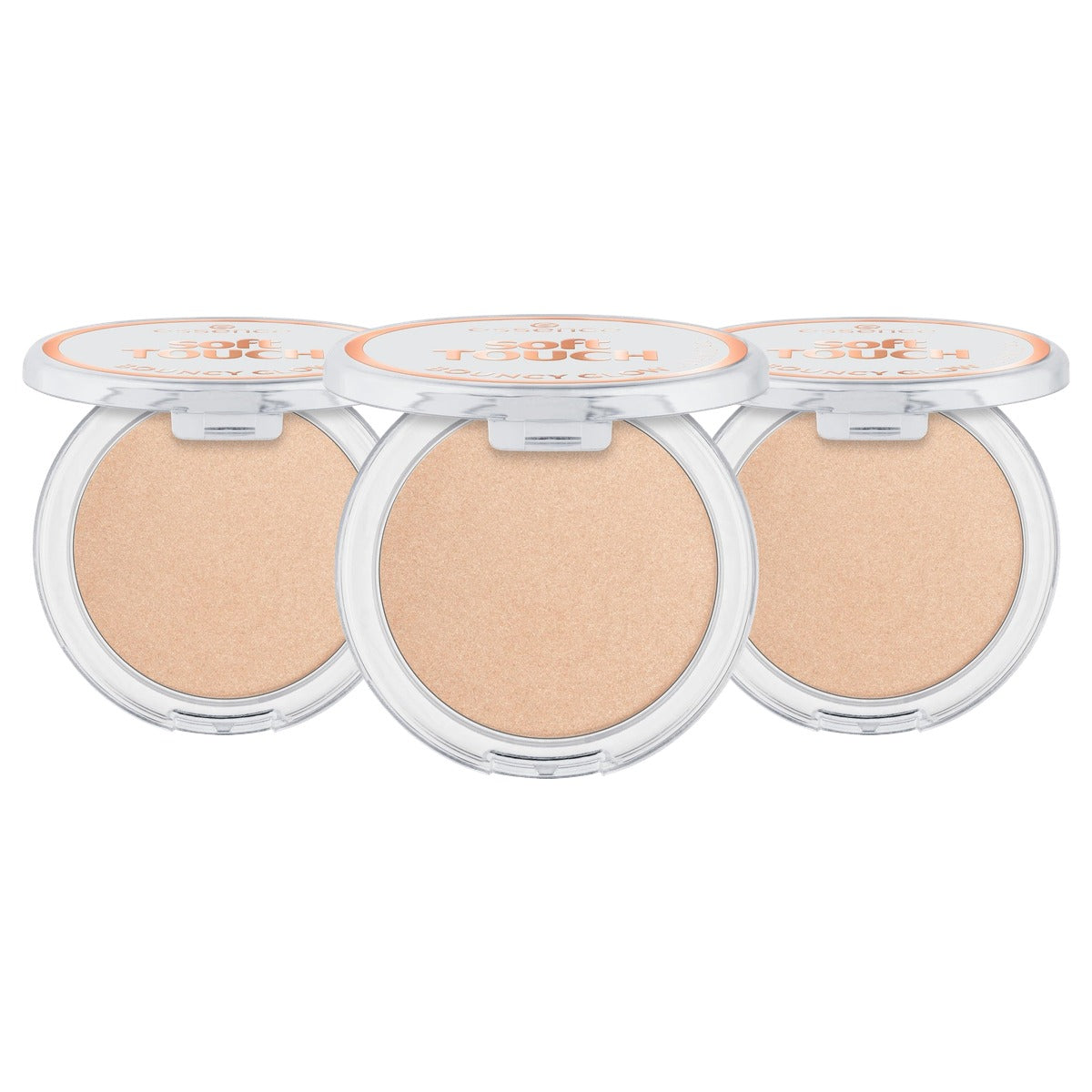 essence Soft Touch Bouncy Glow Highlighter nr. 10 nude - 3-pack