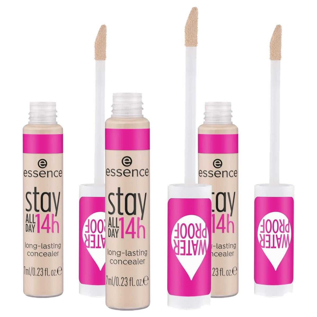 essence Stay All Day 14h langhoudende concealer nr. 10 nude - 3-pack