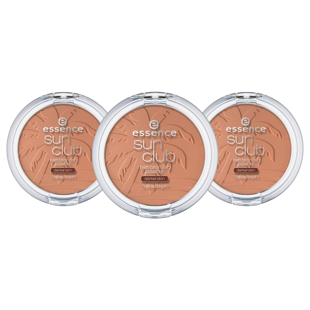 essence Sun Club Matt bronzing powder nr. 02 nude - 3-pack