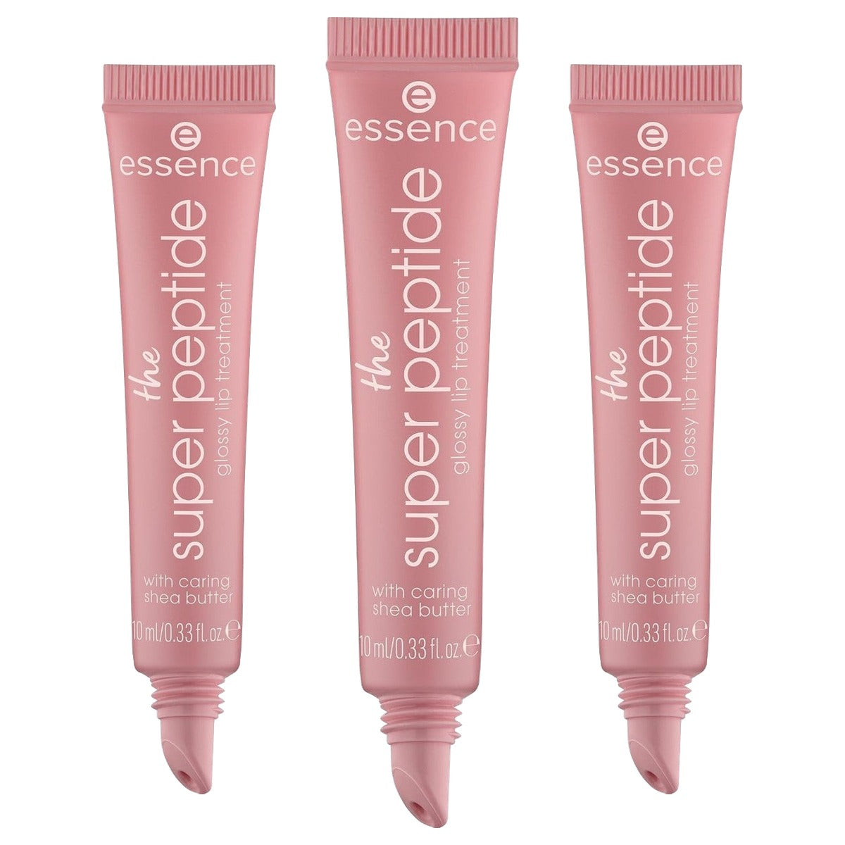 essence the super peptide glossy lip treatment nr. 03 bruin - 3-pack