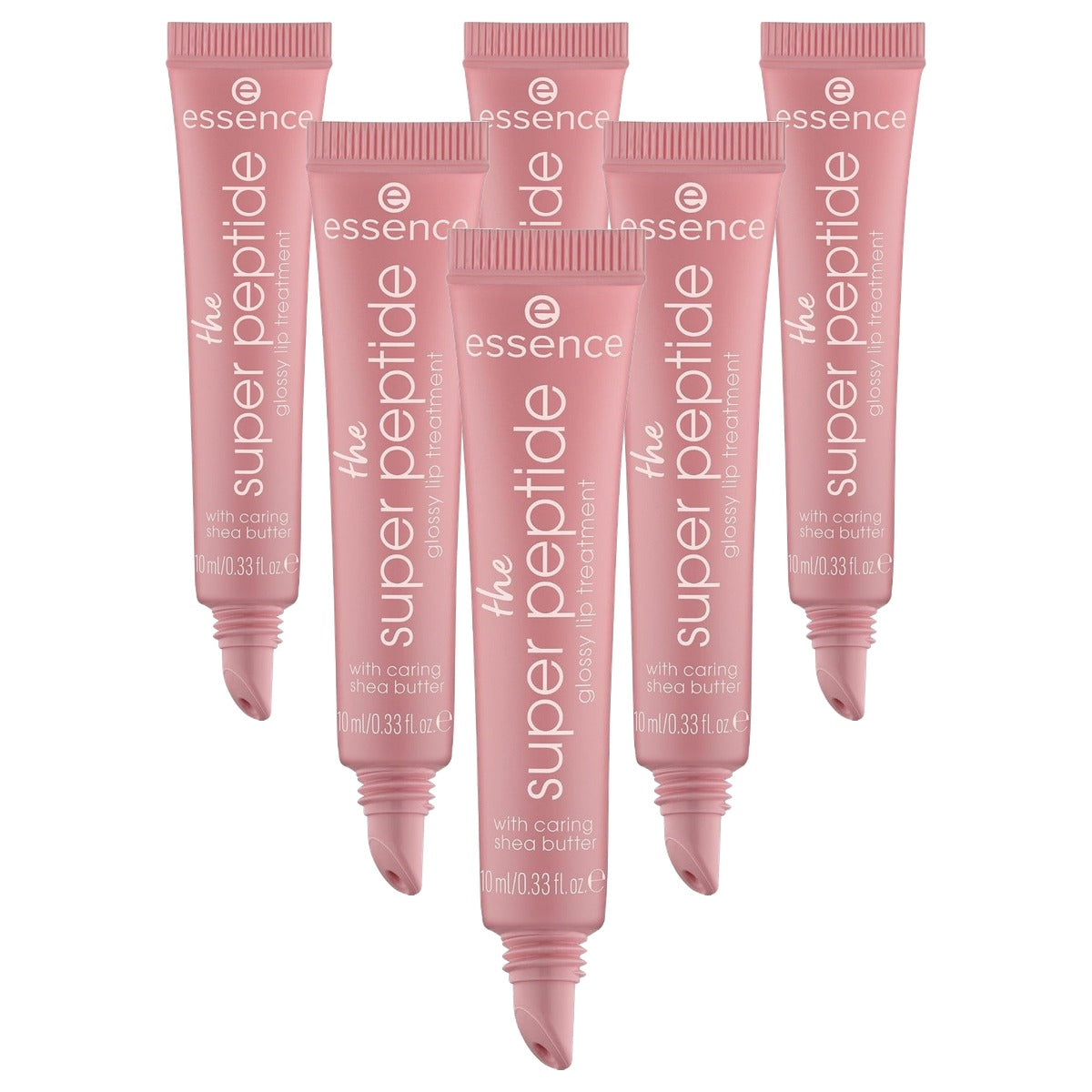 essence the super peptide glossy lip treatment nr. 03 bruin - 6-pack