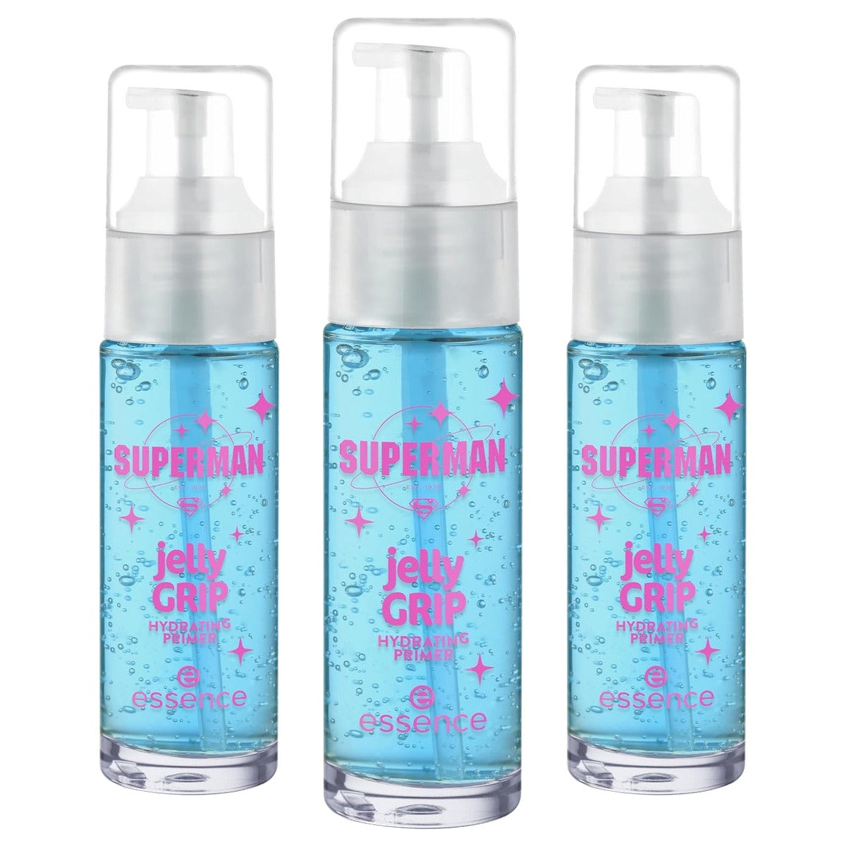 essence Superman Jelly Grip primer hydraterend 29 ml - 3-pack