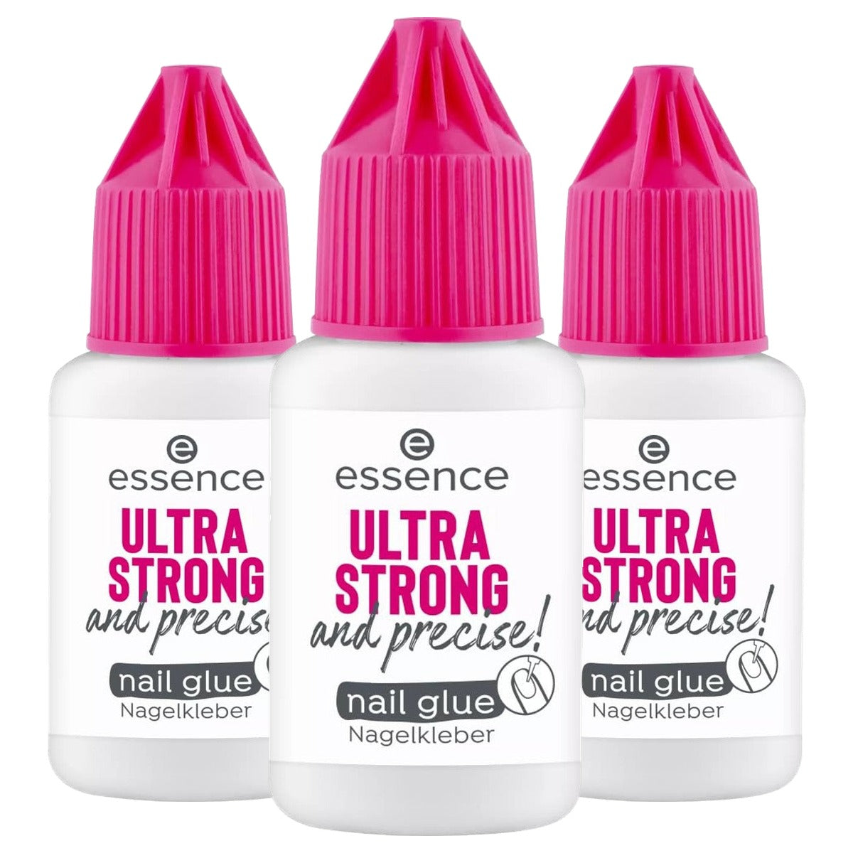 essence Ultra Strong and Precise nagellijm 8 g - 3-pack