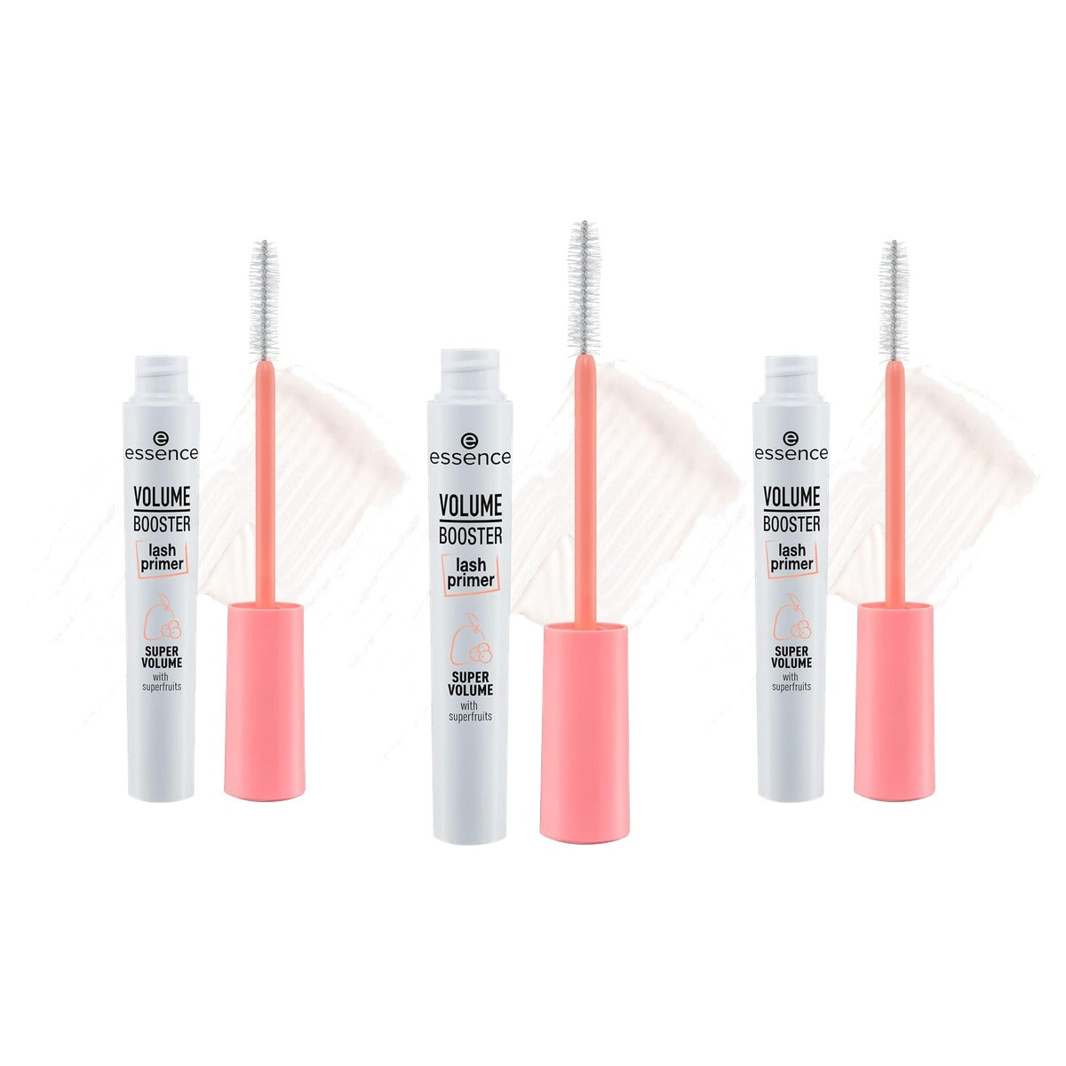 essence Volume Booster wimperprimer wit, 7 ml - 3-pack