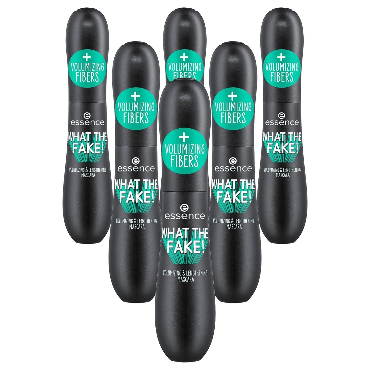 essence what the fake volumiserende mascara nr. 01 zwart - 6-pack