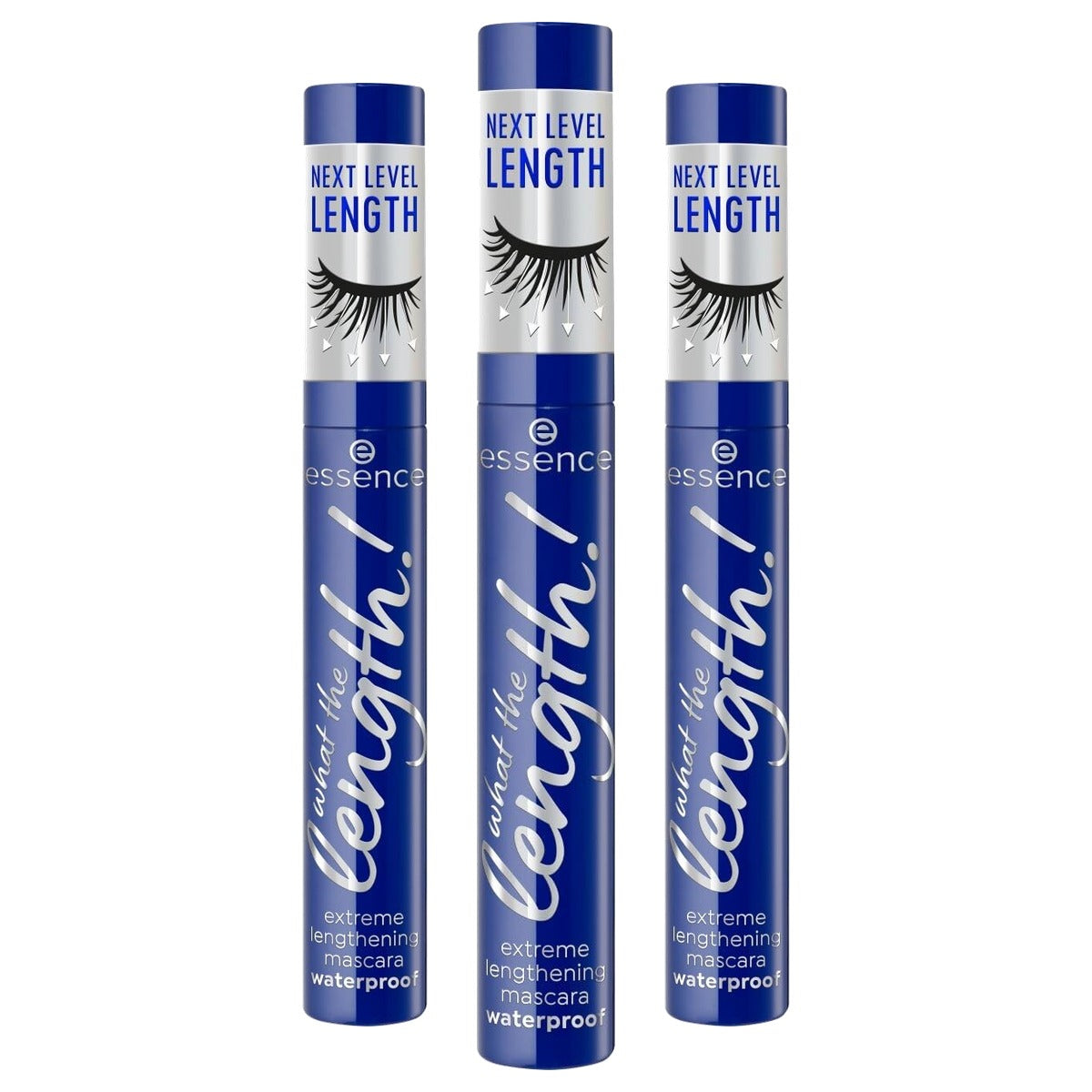 essence what the length extreme lengthening mascara waterproof nr. 02 10ml - 3-pack
