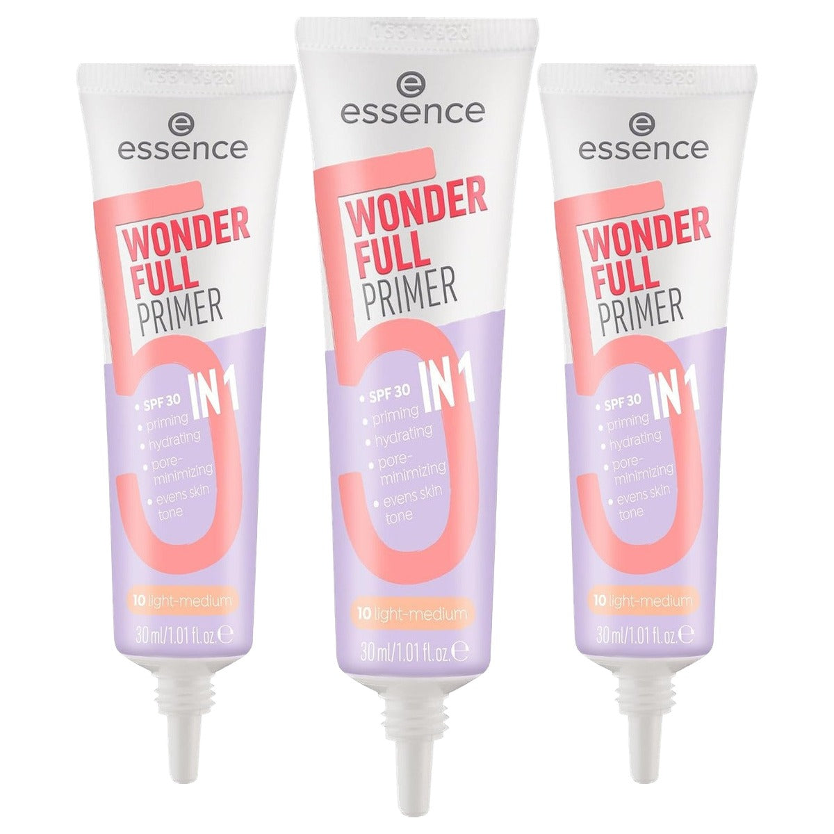 essence Wonder Full Primer 5-in-1 nr. 10 nude 30 ml - 3-pack