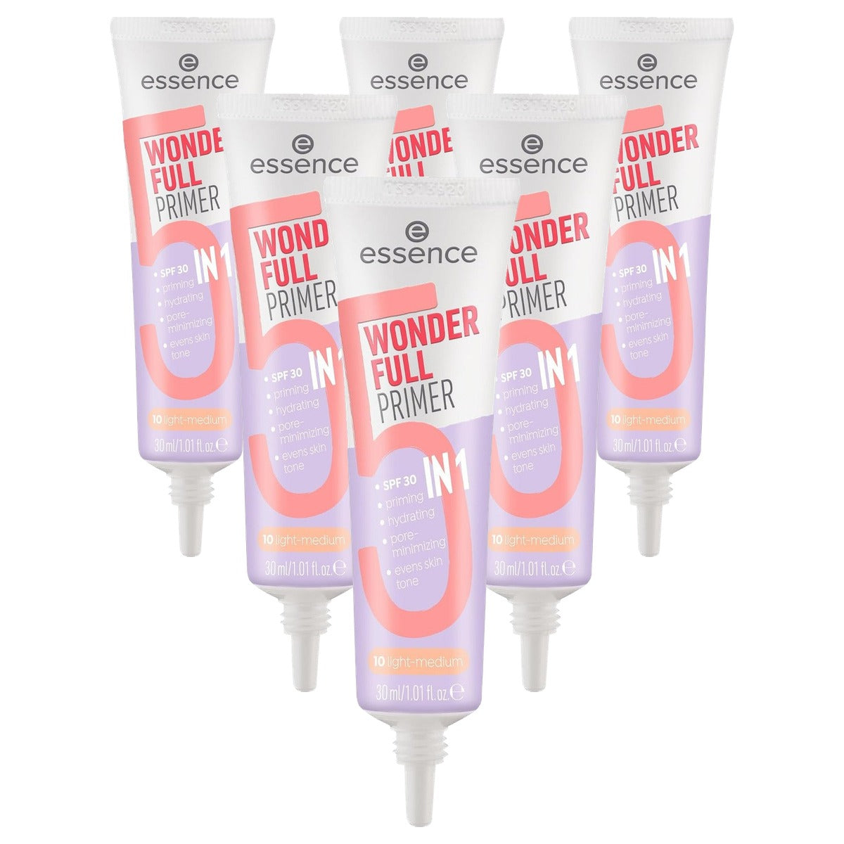 essence Wonder Full Primer 5-in-1 nr. 10 nude 30 ml - 6-pack