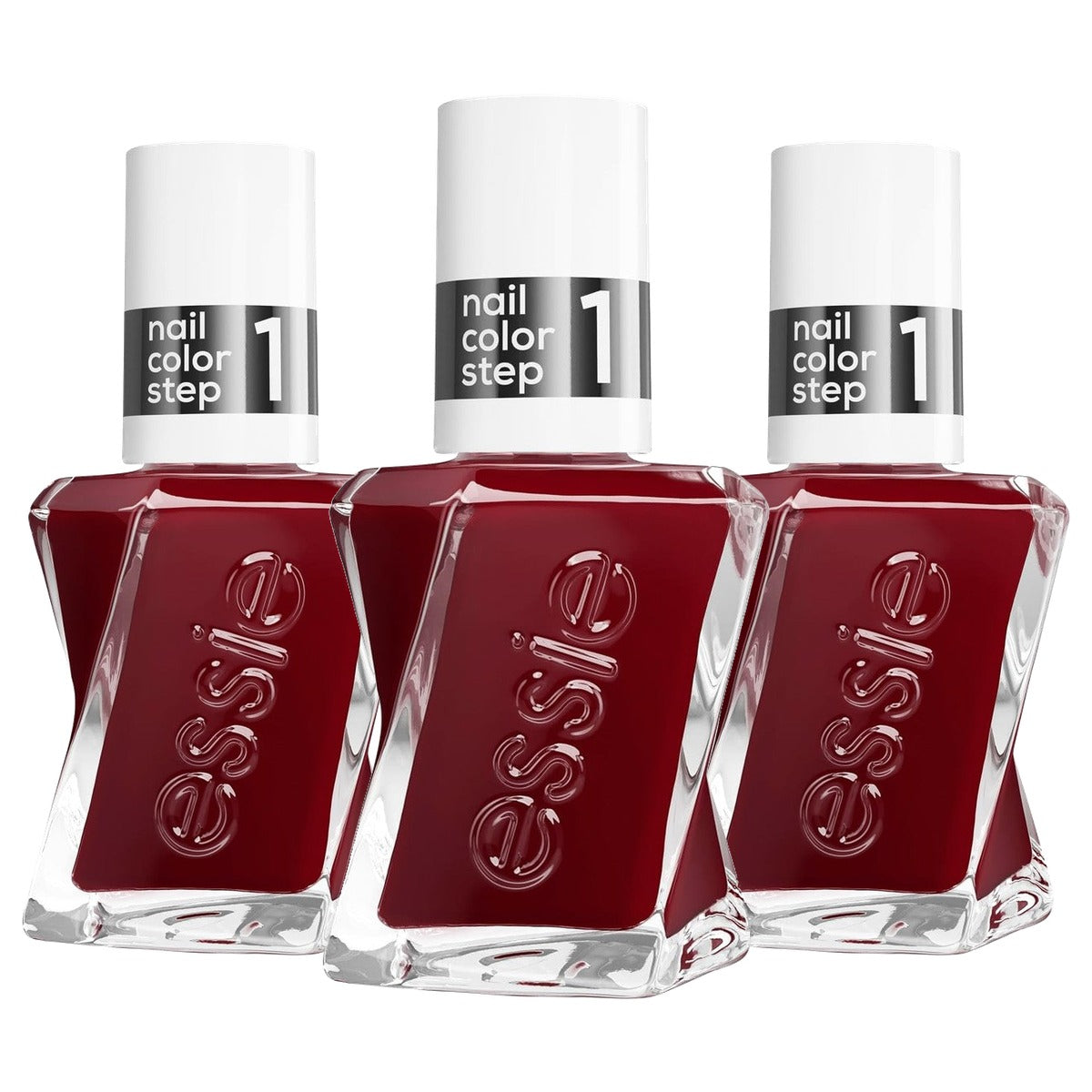 essie Gel by essie Nagellak 360 Spiked with Style donkerrood - 3 stuks
