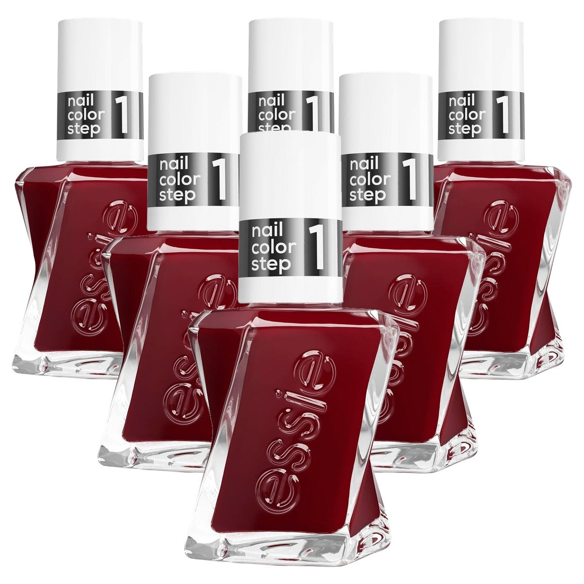 essie Gel by essie Nagellak 360 Spiked with Style donkerrood 6 stuks
