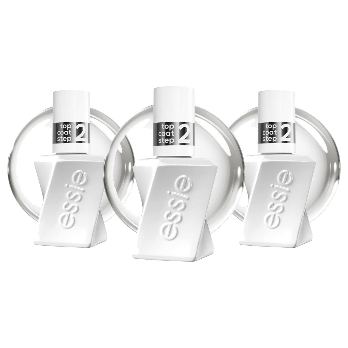 essie gel by essie Top Coat transparant 13,5 ml - 3 stuks