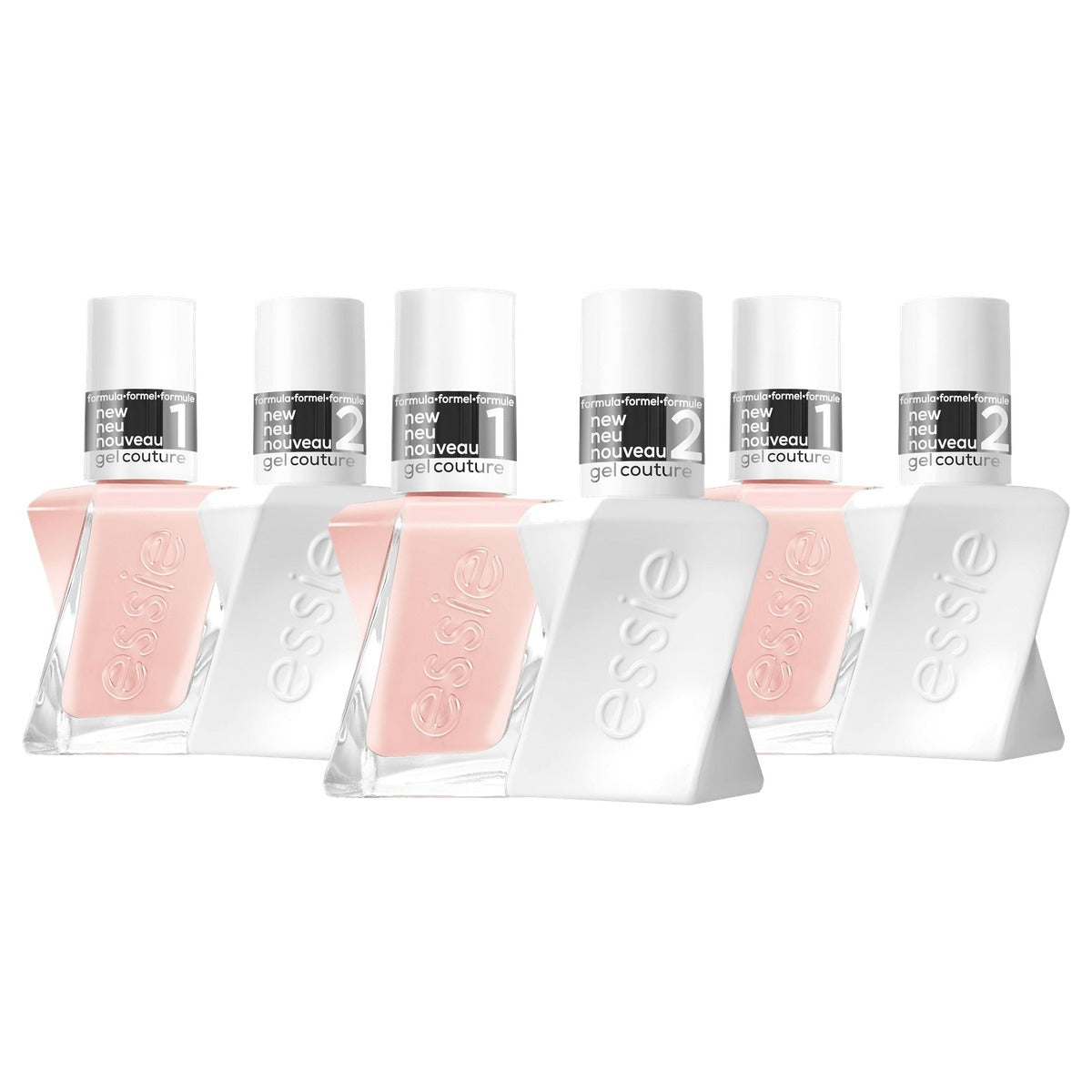 essie Gel Couture Fairy Tailor + Toplaag, 3 x 1 x 13,5 ml + 1 x 13,5 ml
