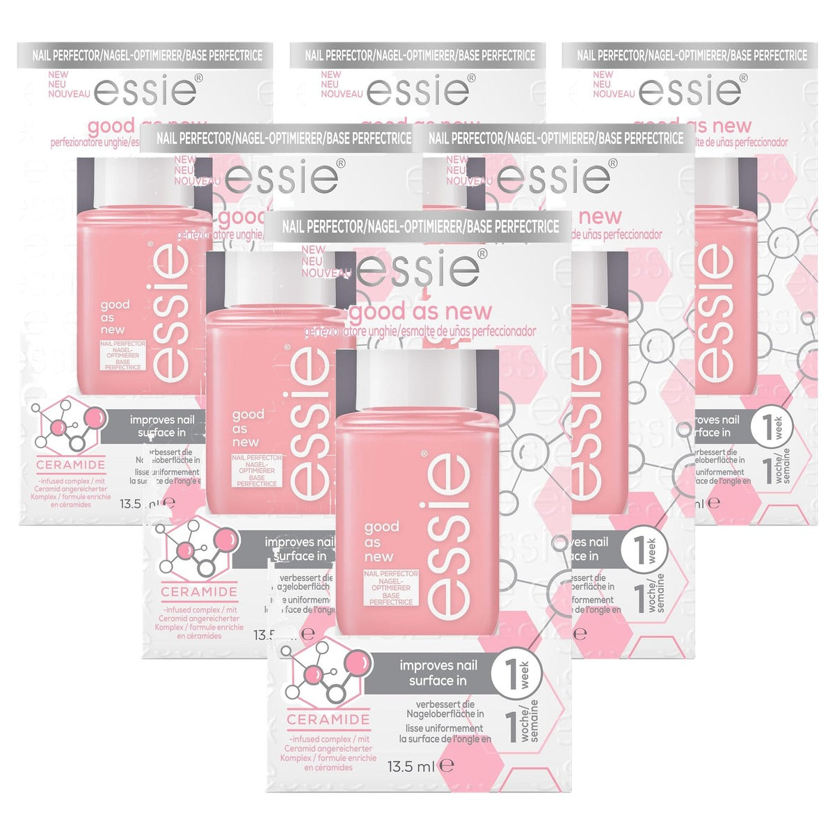 essie Good as New Nail Perfector Pink 13,5 ml - 6 stuks